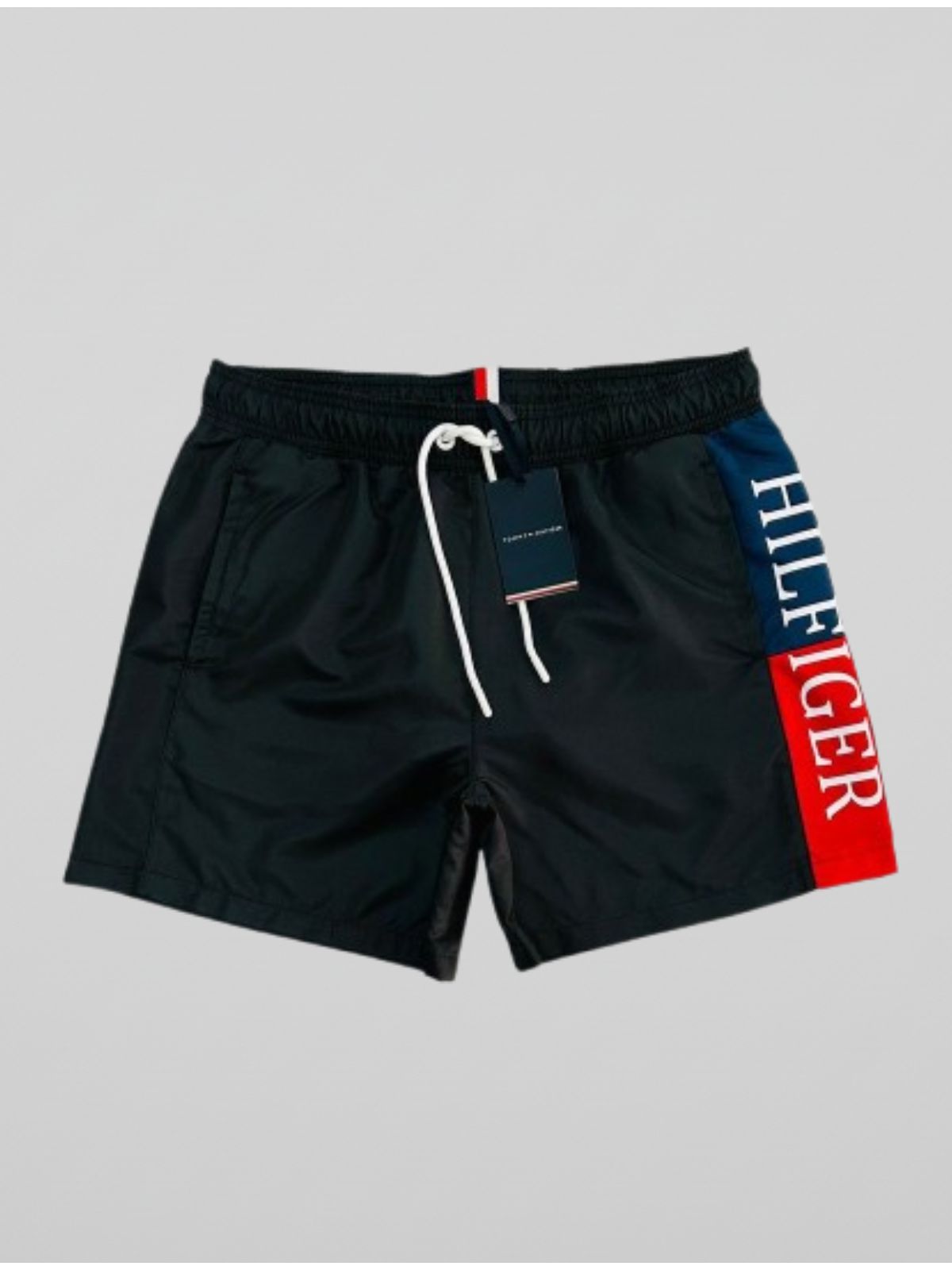 SHORT TACTEL TOMMY HILFIGER - PRETO - SP GRIFES - Camisetas Importadas no Atacado