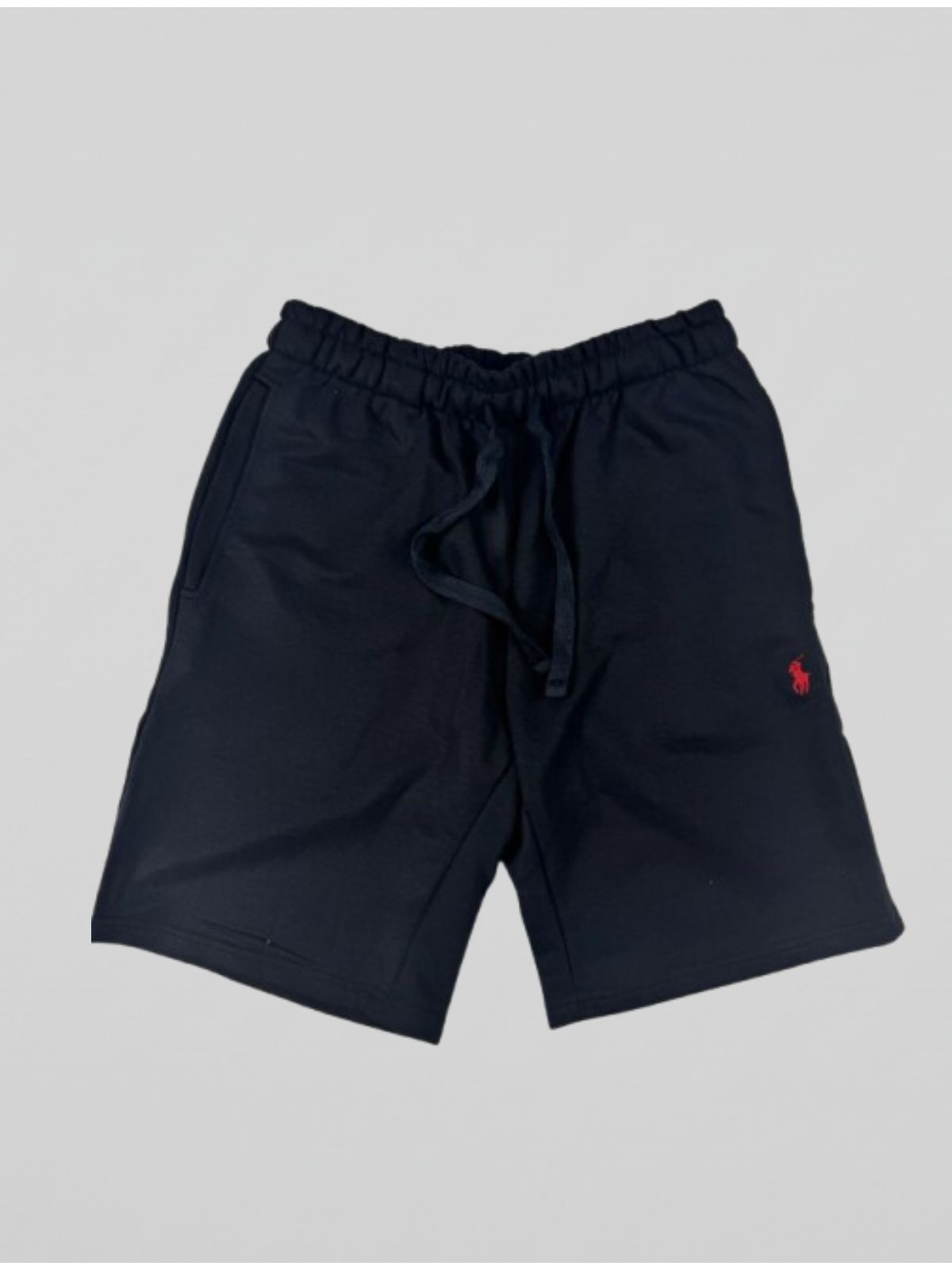 SHORT RALPH LAUREN MOLETOM - PRETO - SP GRIFES - Camisetas Importadas no Atacado