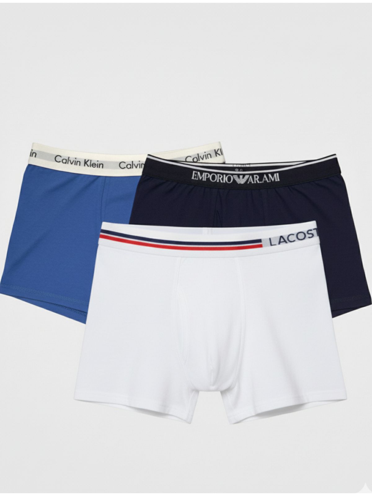KIT 3 CUECAS MARCAS E CORES VARIADAS - SP GRIFES - Camisetas Importadas no Atacado