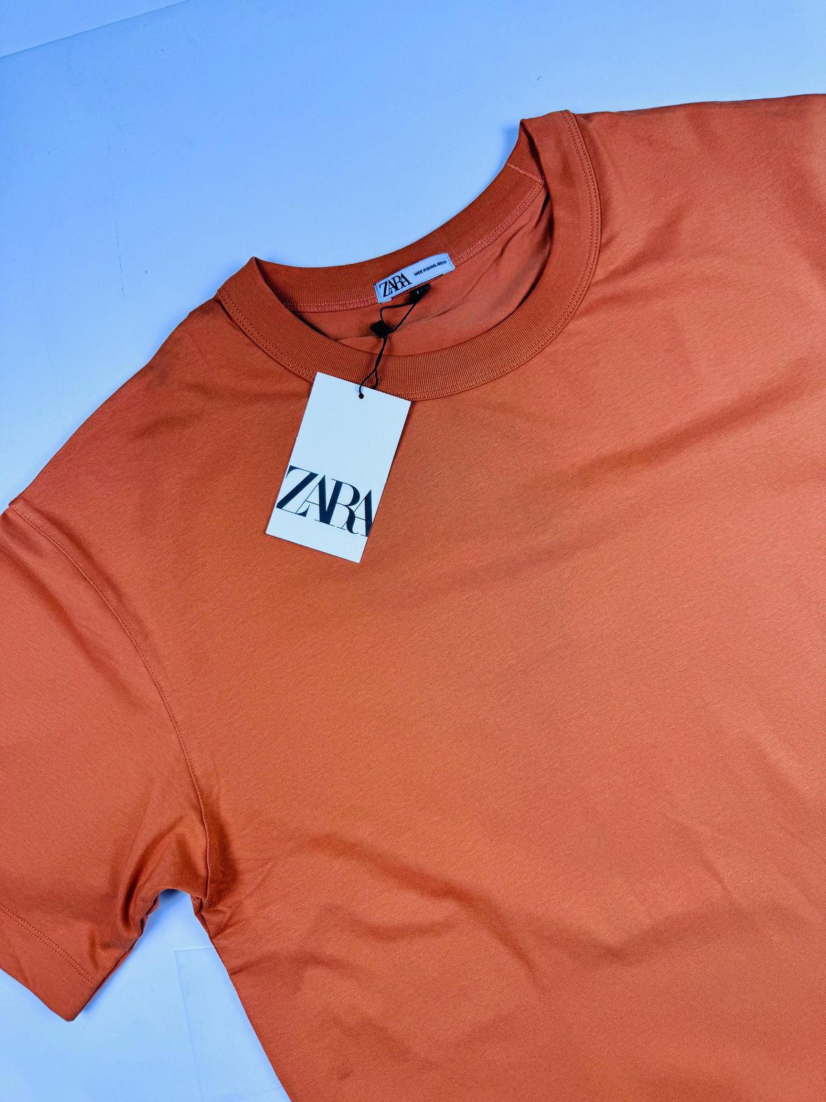 Camiseta Zara Com Bag - Terra Cota - Chinesa - SP GRIFES - Camisetas Importadas no Atacado