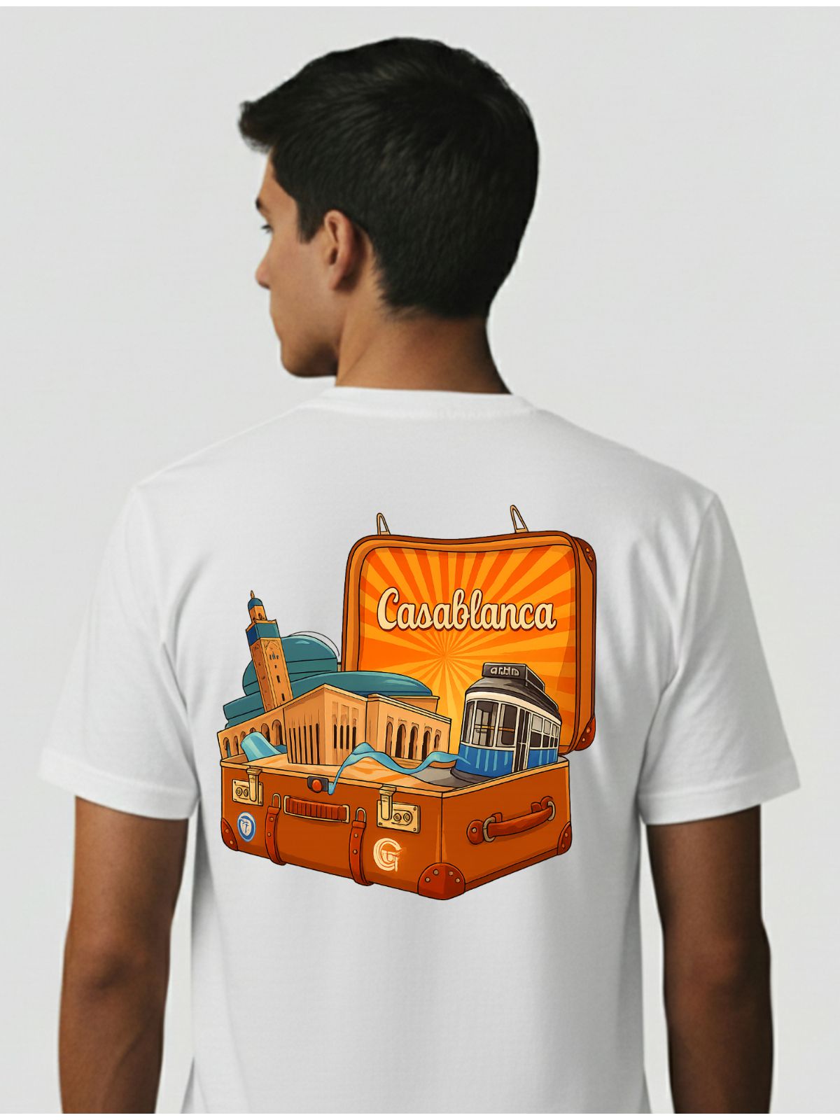 Camiseta Casa Blanca - Branca - Chinesa Encorpada - SP GRIFES - Camisetas Importadas no Atacado