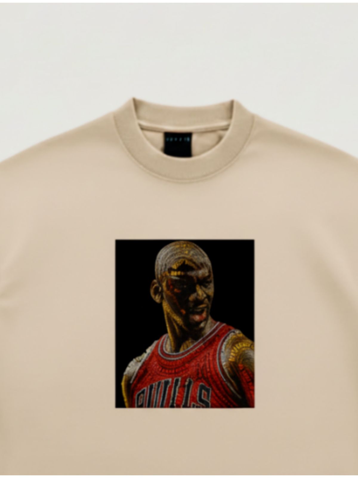 Camiseta Oversized Jordan - Bege - Malhão - SP GRIFES - Camisetas Importadas no Atacado