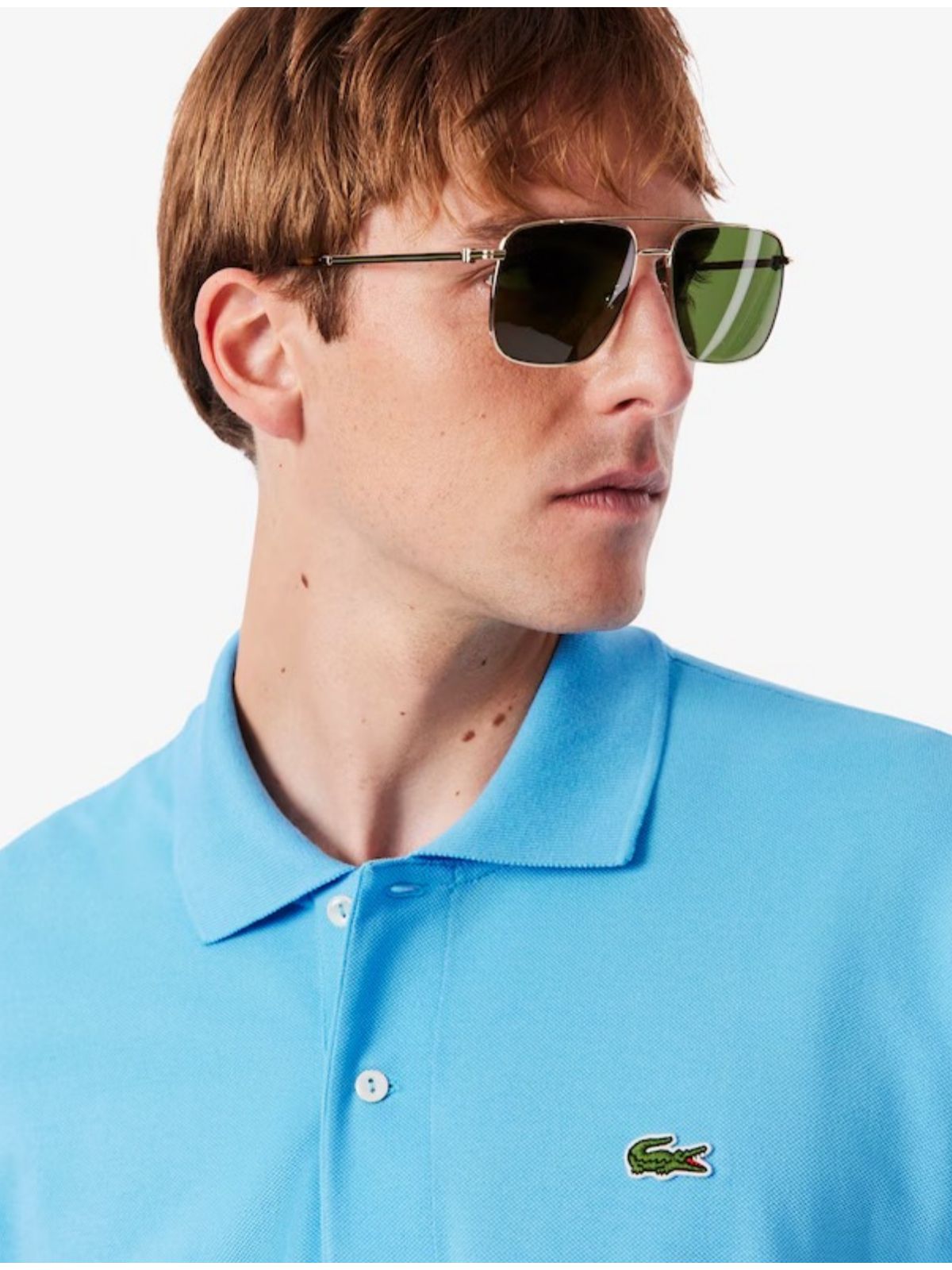Gola Polo Lacoste Original Importada - Azul Claro - SP GRIFES - Camisetas Importadas no Atacado