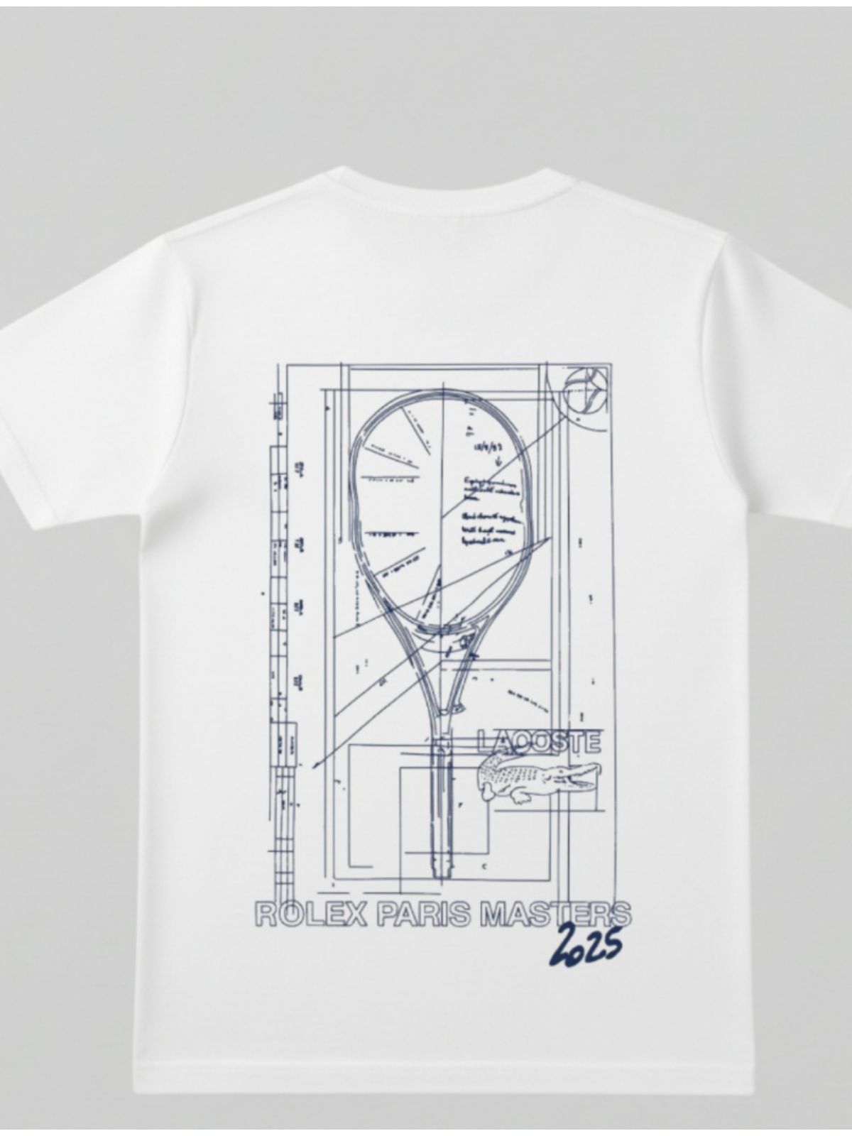 Camiseta Lacoste Estampada nas Costas - Branca - SP GRIFES - Camisetas Importadas no Atacado