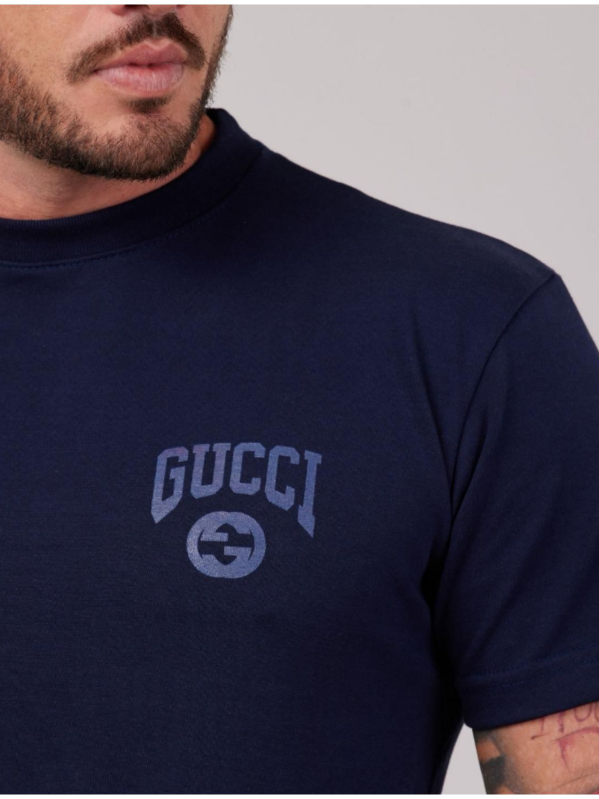 Camiseta Gucci - MARINHO - SP GRIFES - Camisetas Importadas no Atacado