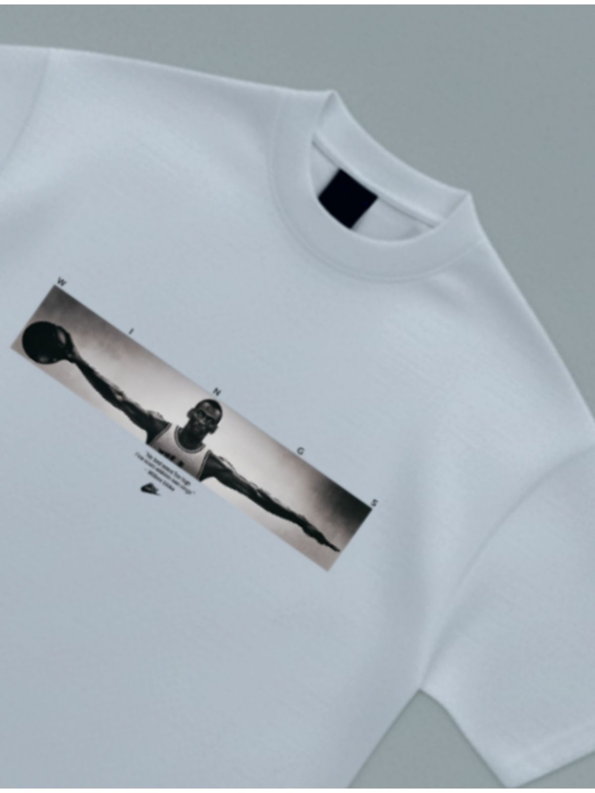 Camiseta Oversize Jordan - Branca - Malhão - SP GRIFES - Camisetas Importadas no Atacado