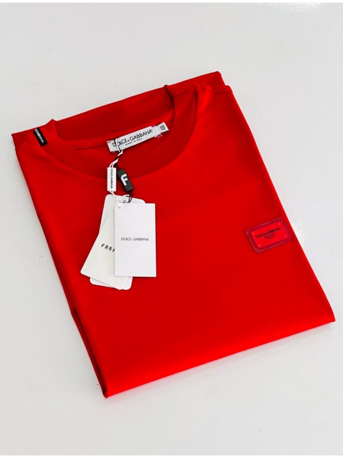 Camiseta Dolce & Gabbana Vermelho. - SP GRIFES - Camisetas Importadas no Atacado