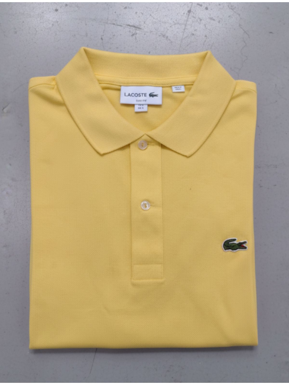 Gola Polo Lacoste Importada - Amarelo Mostarda Cla... - SP GRIFES - Camisetas Importadas no Atacado