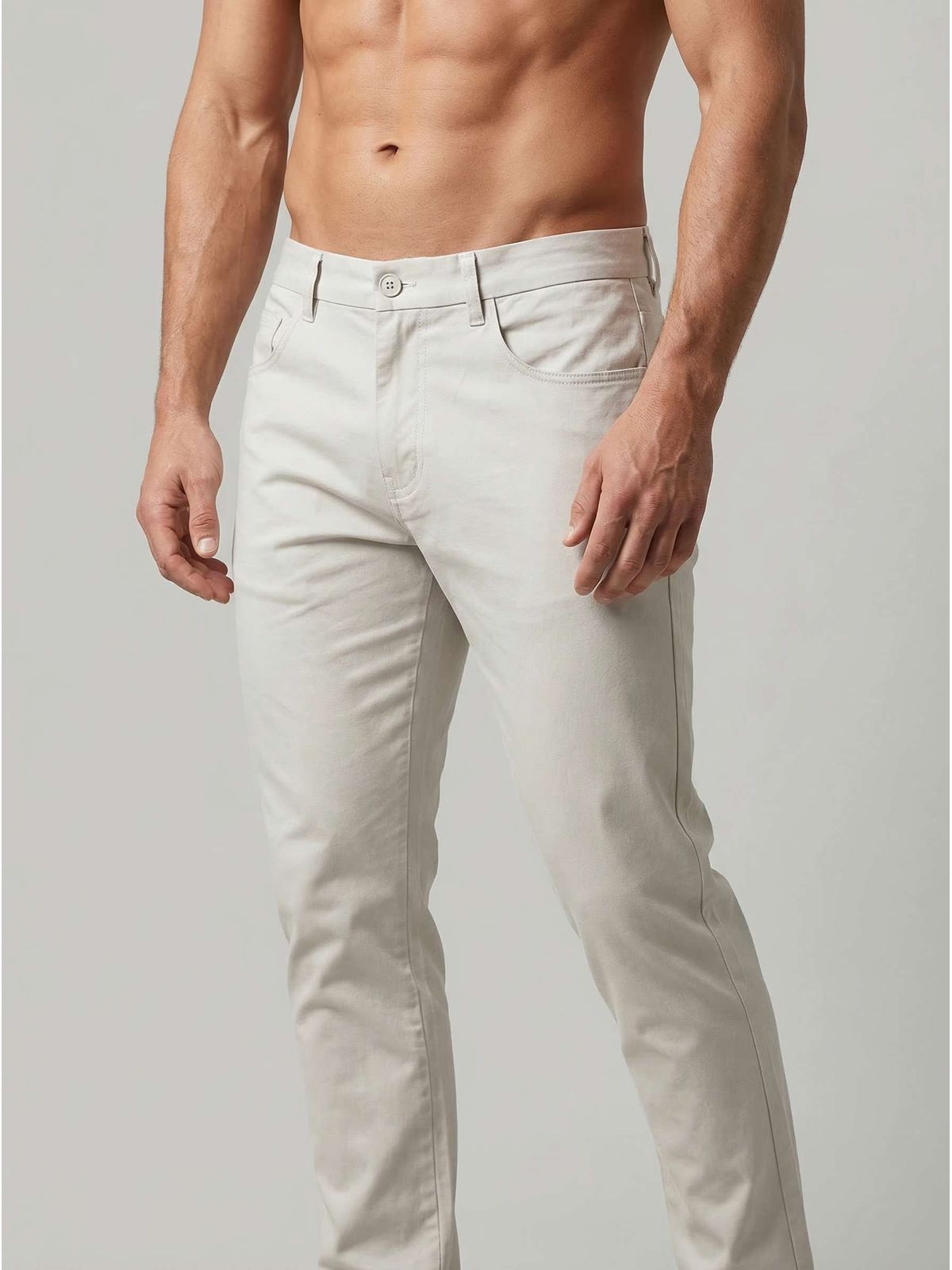 CALÇA PARMA MARTINE LORENZO - BEGE - SP GRIFES - Camisetas Importadas no Atacado