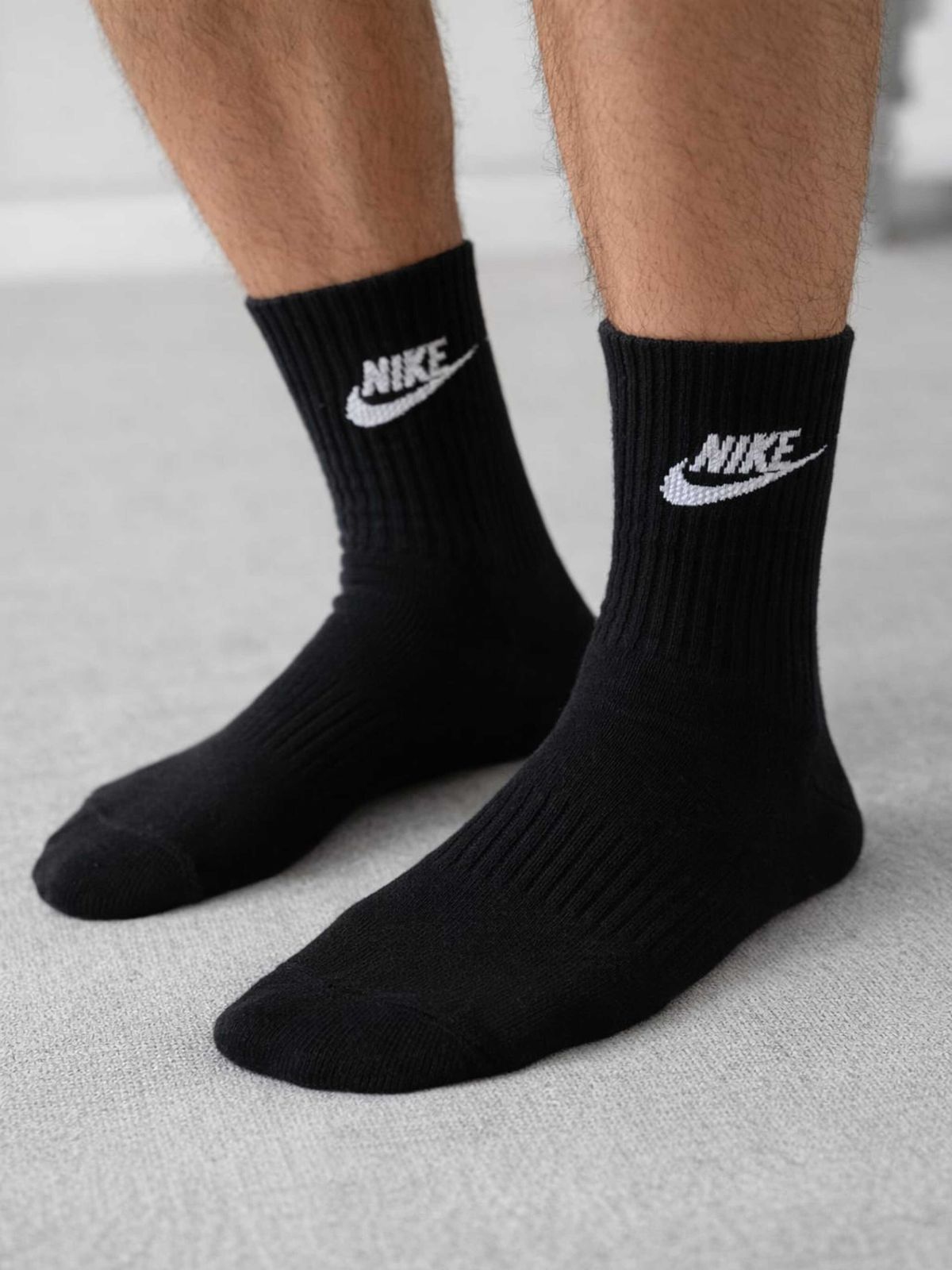 MEIA NIKE CANO LONGO - PRETO - SP GRIFES - Camisetas Importadas no Atacado