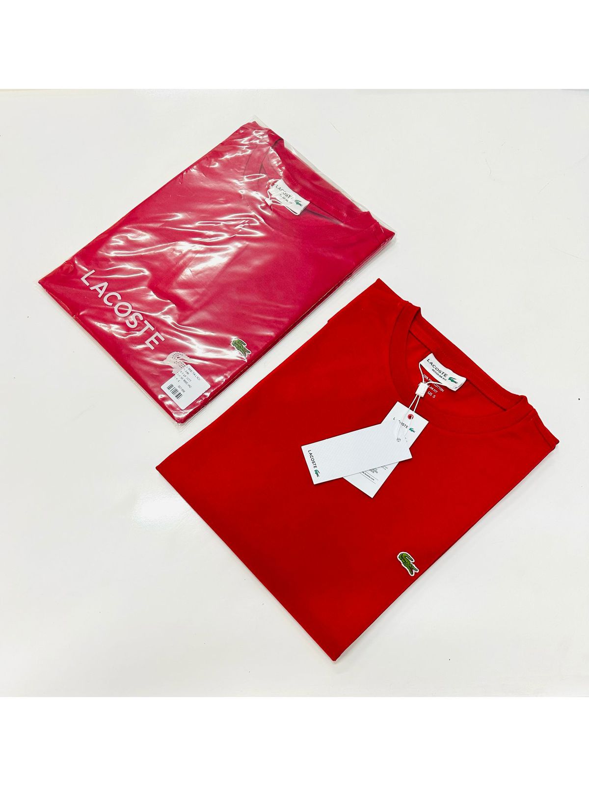Camiseta Lacoste Mini Croco Vermelho - SP GRIFES - Camisetas Importadas no Atacado