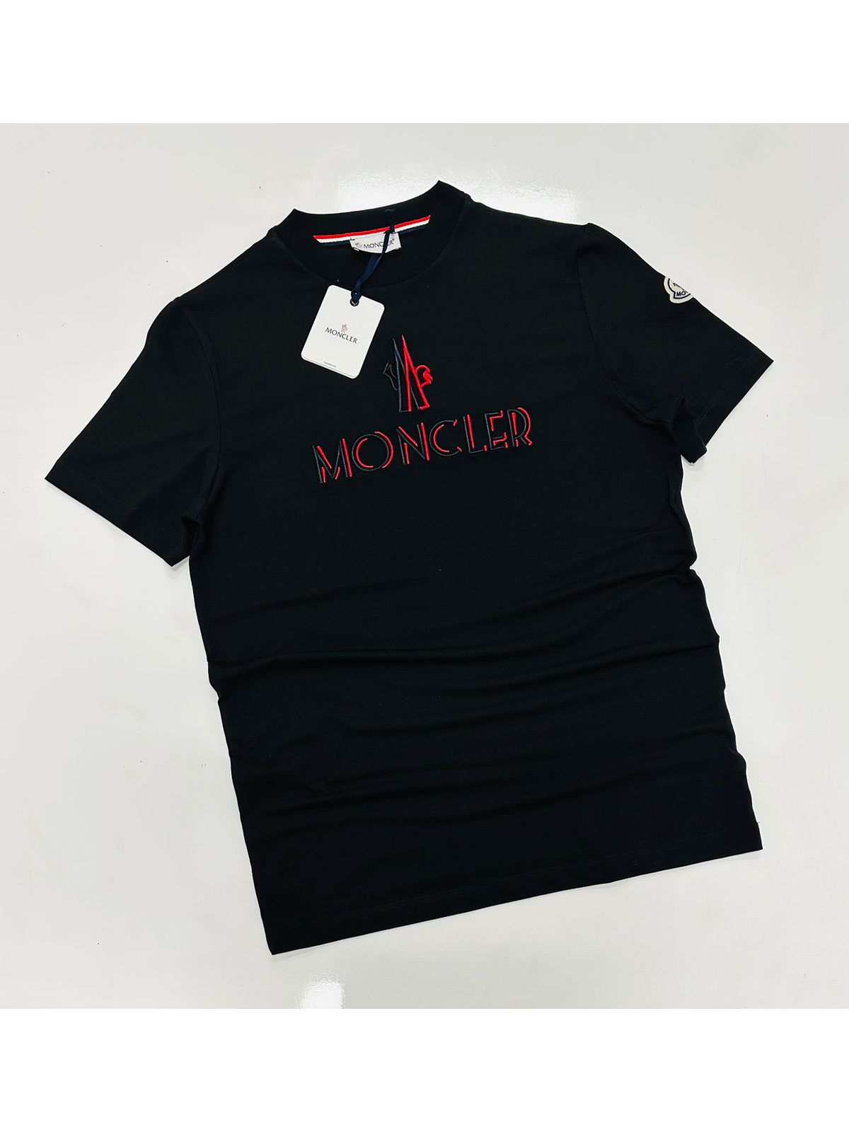 Camiseta Moncler Preta - Chinesa - SP GRIFES - Camisetas Importadas no Atacado