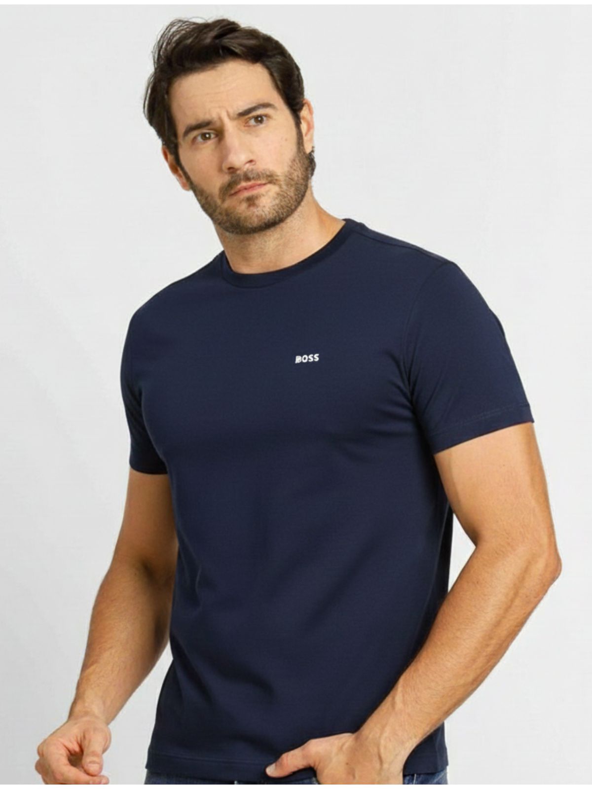 Camiseta Hugo Boss - Azul Marinho - SP GRIFES - Camisetas Importadas no Atacado