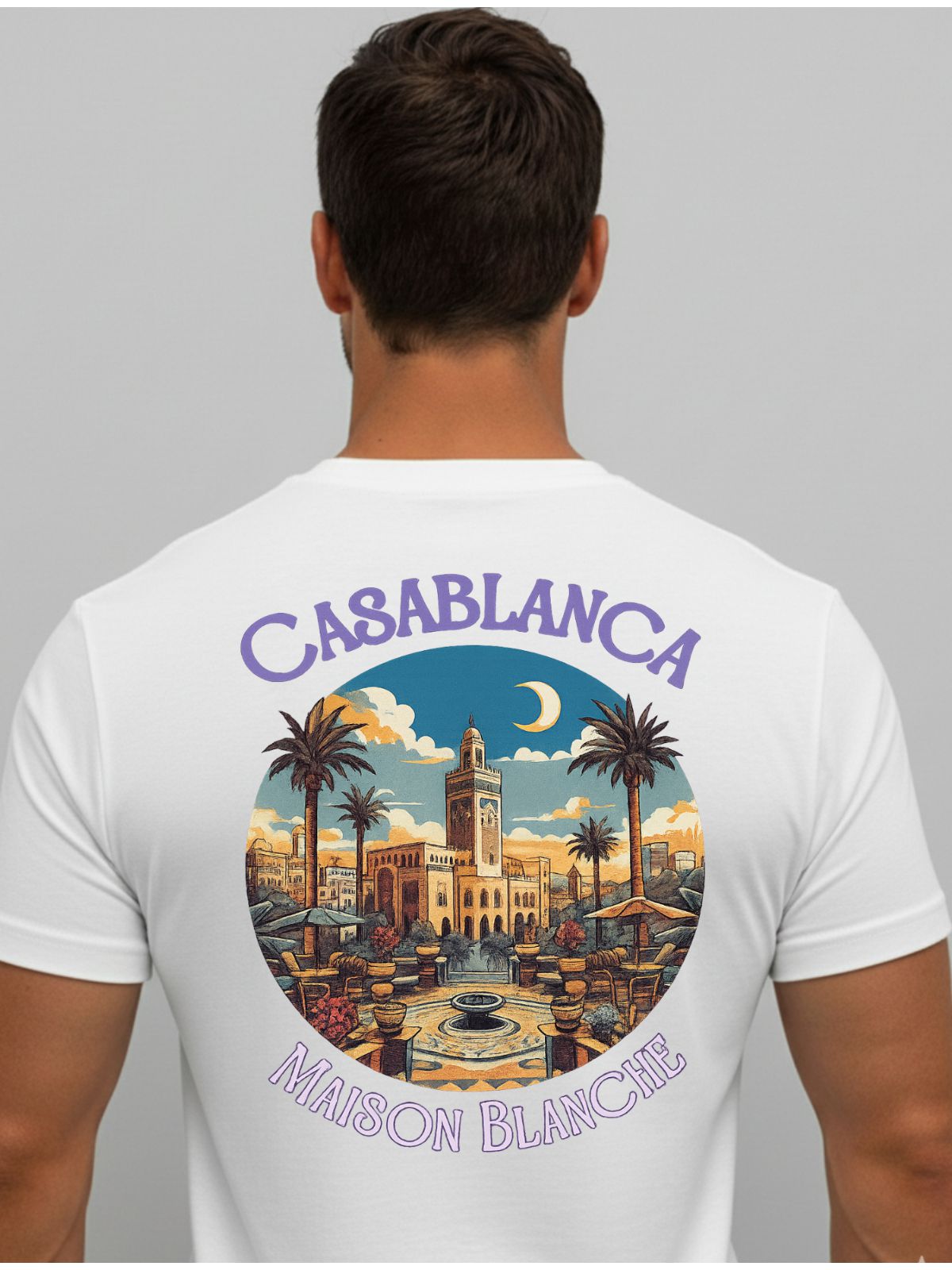 Camiseta Casa Blanca - Branca - Chinesa Encorpada - SP GRIFES - Camisetas Importadas no Atacado