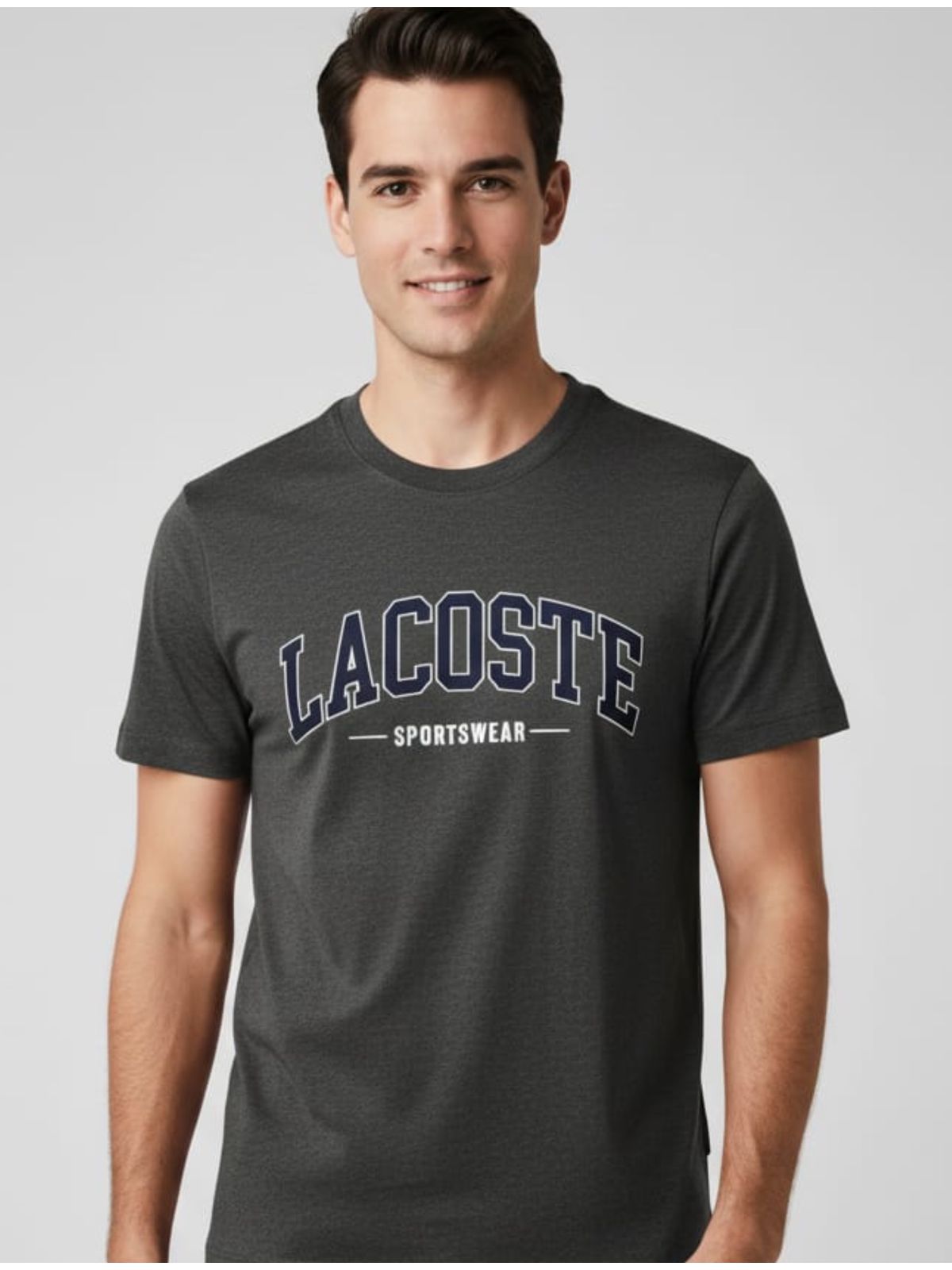 Camiseta Lacoste - CINZA - SP GRIFES - Camisetas Importadas no Atacado