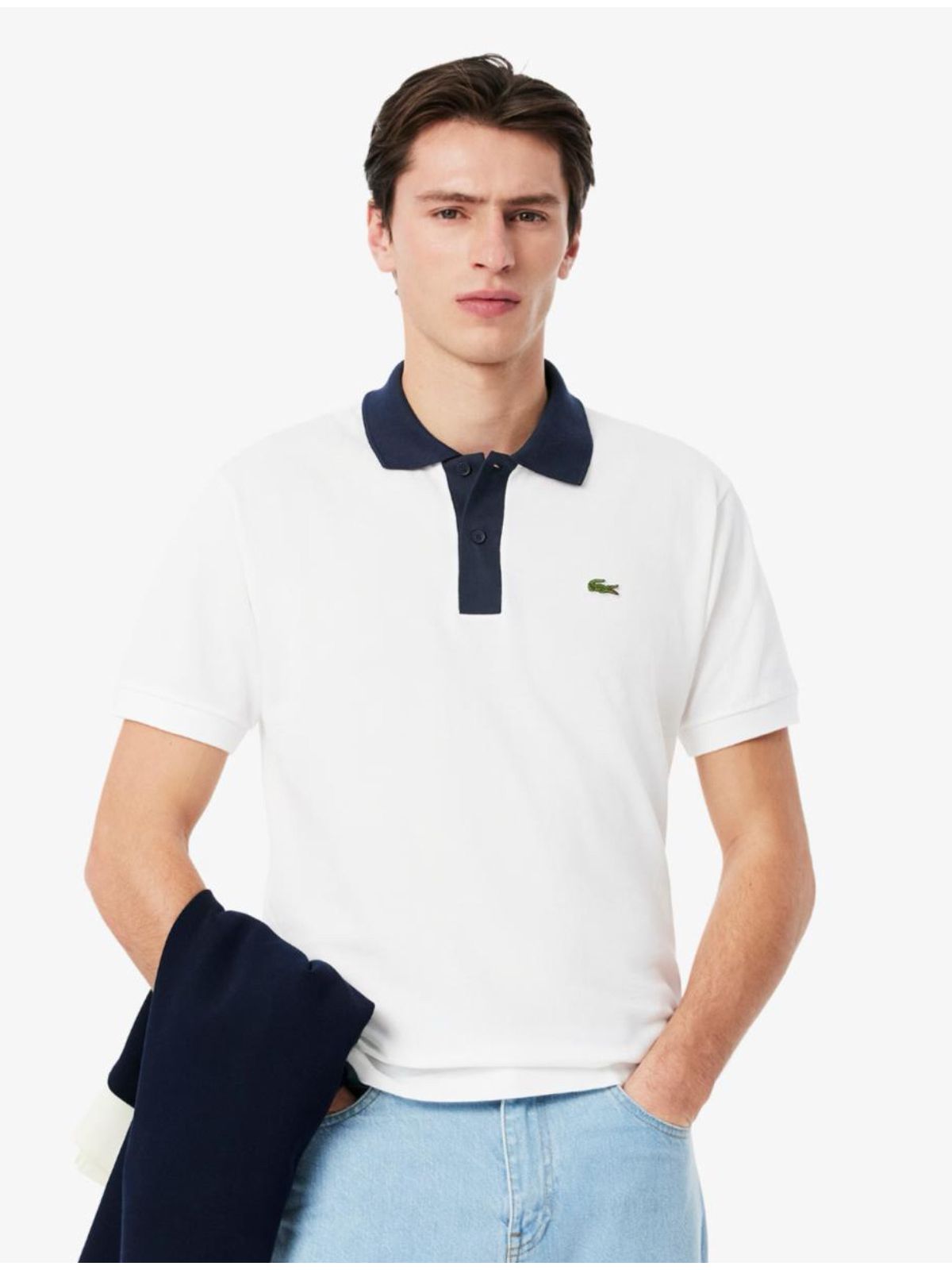 Gola Polo Lacoste Diferenciada - Branca - SP GRIFES - Camisetas Importadas no Atacado