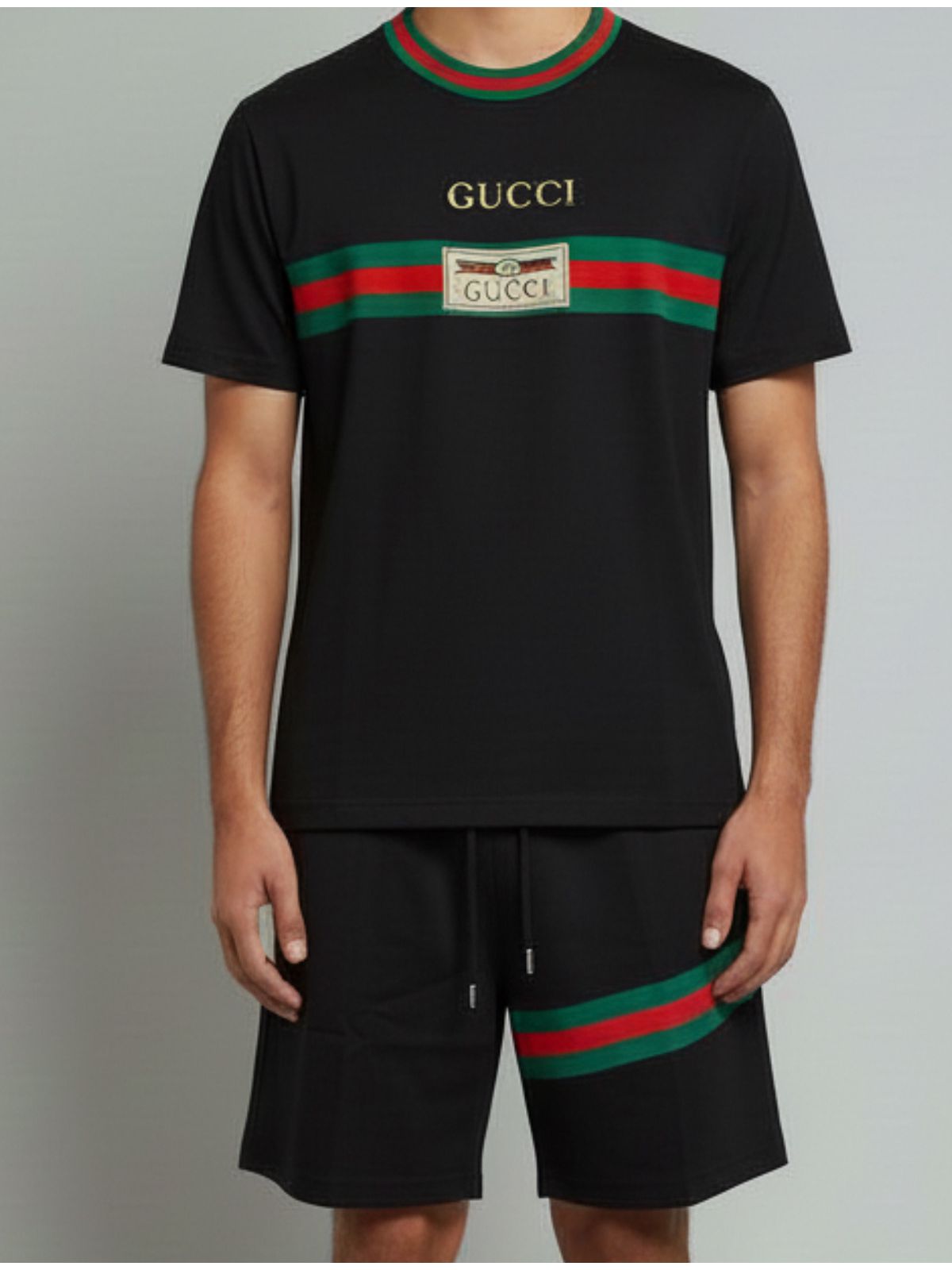 Conjunto Gucci - Preto - SP GRIFES - Camisetas Importadas no Atacado