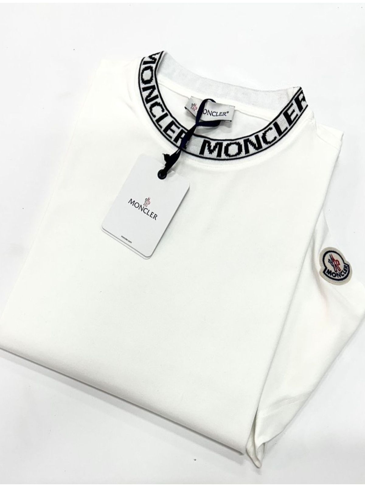 Camiseta Moncler - Branca - Chinesa - SP GRIFES - Camisetas Importadas no Atacado
