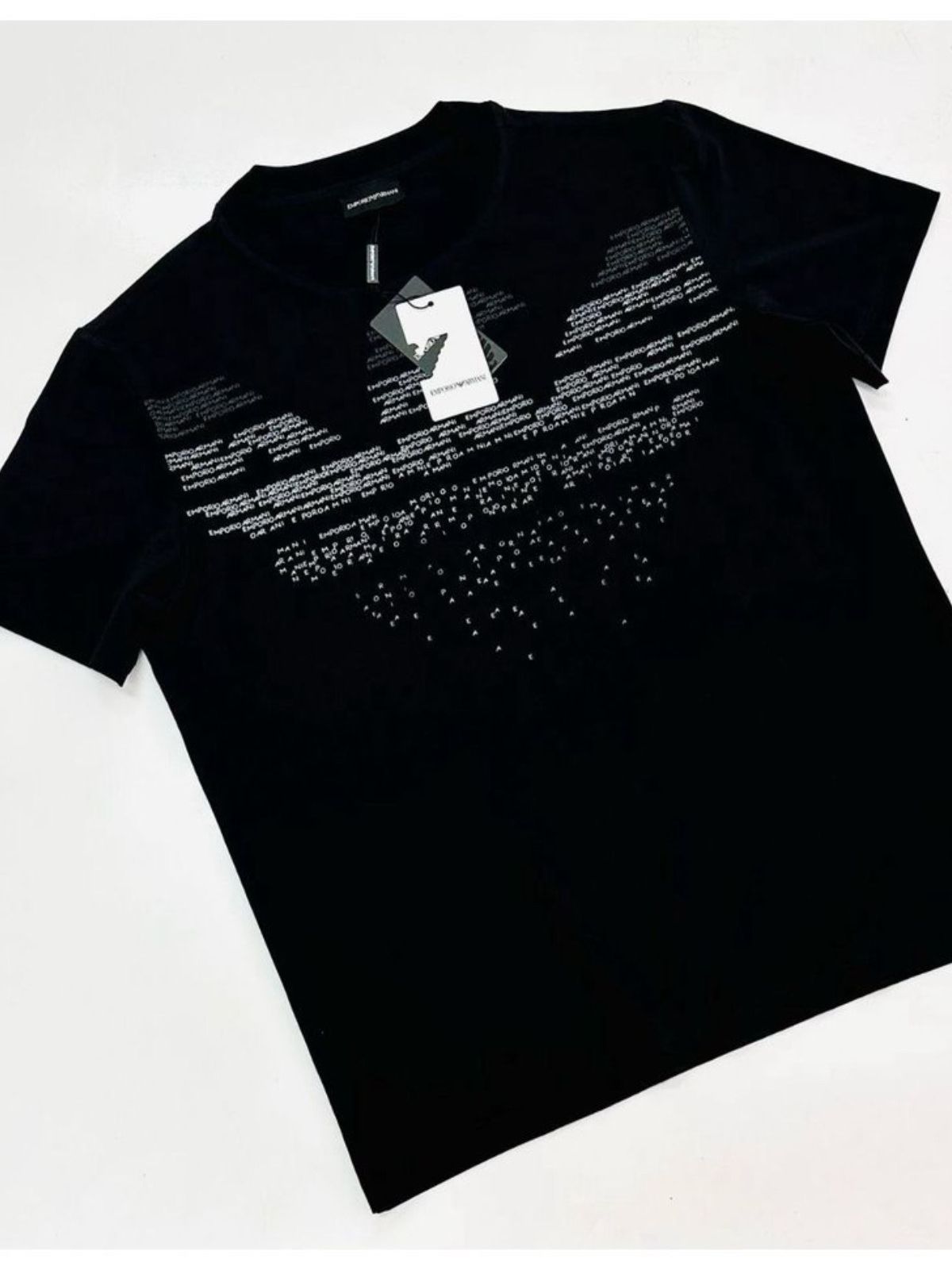 Camiseta Armani - Preta - Egípcia - SP GRIFES - Camisetas Importadas no Atacado