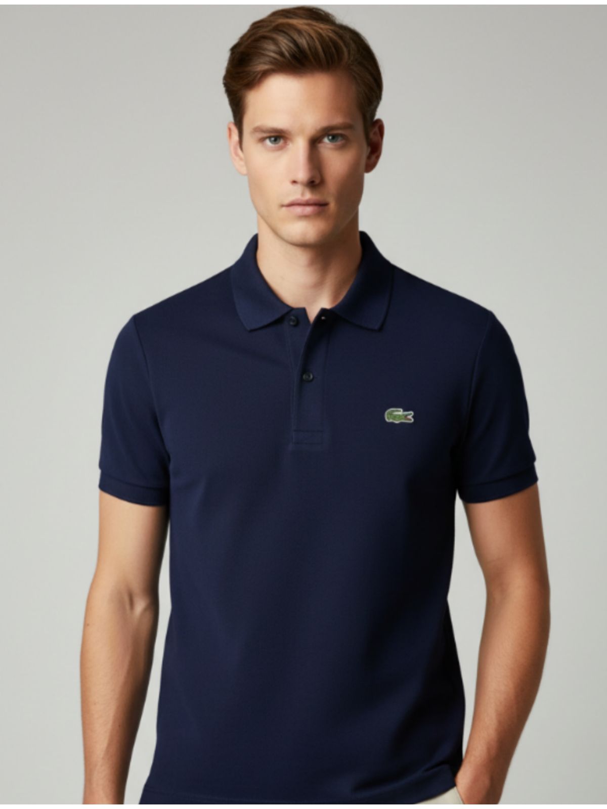 Gola Polo Lacoste Diferenciada Importada - Marinho - SP GRIFES - Camisetas Importadas no Atacado