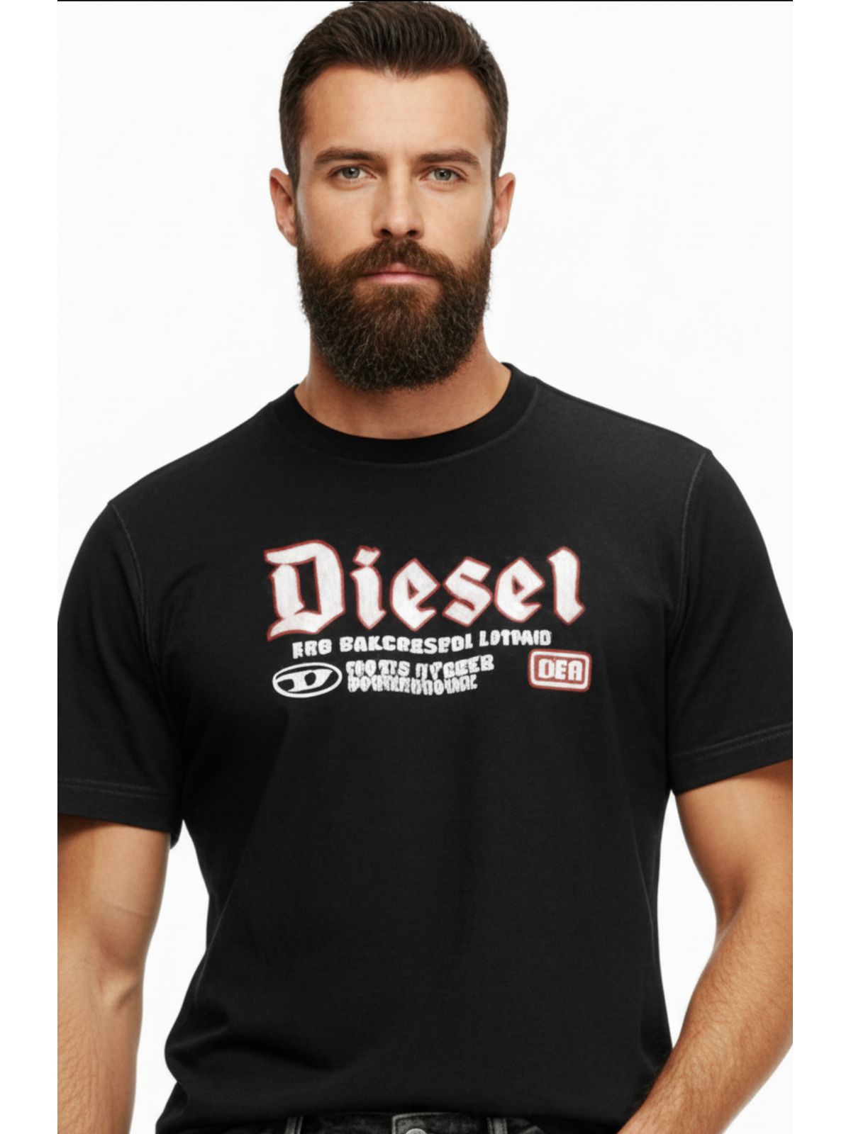 Camiseta Diesel - Preta - SP GRIFES - Camisetas Importadas no Atacado