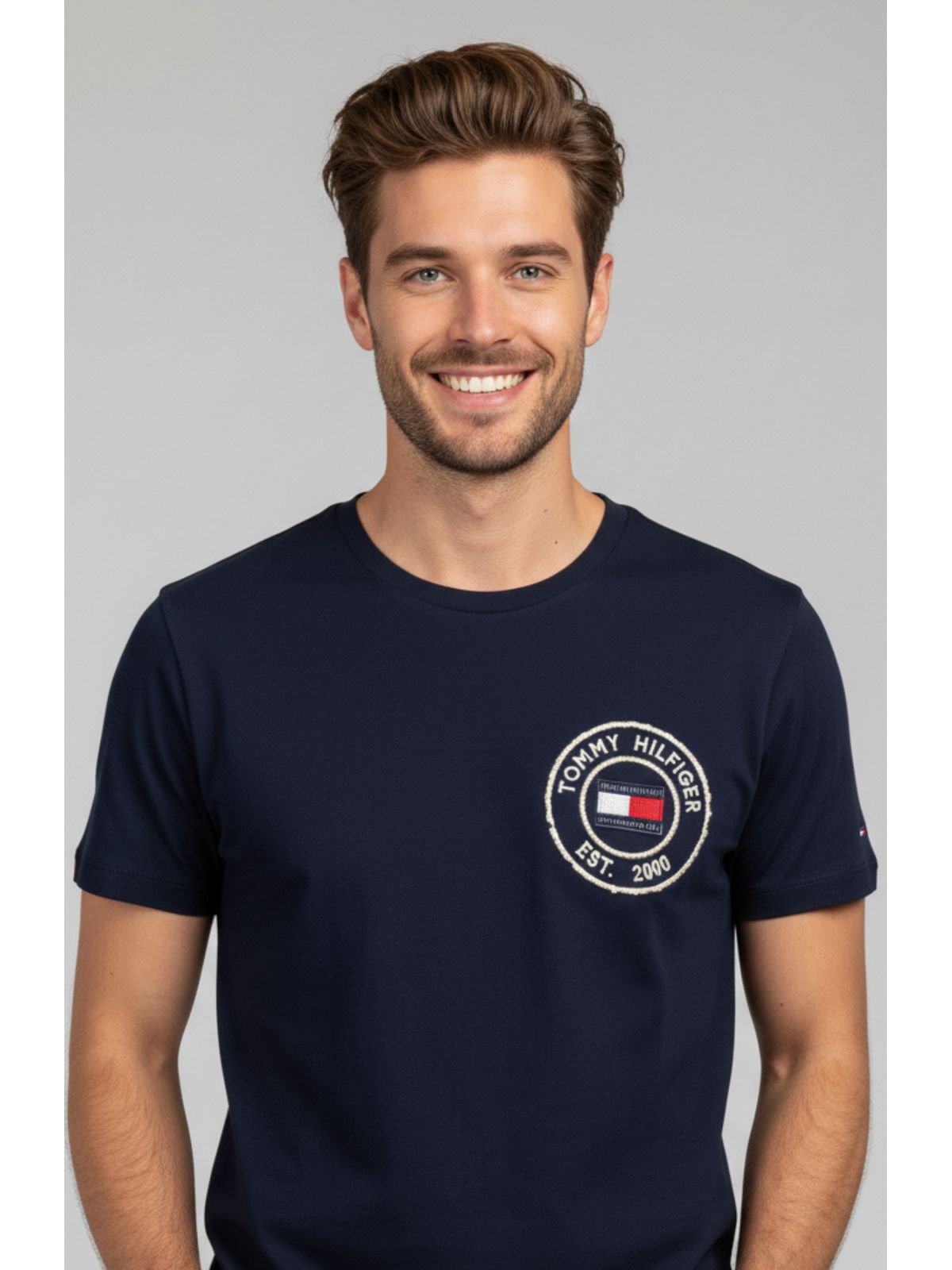 Camiseta Tommy Hilfiger - Marinho - SP GRIFES - Camisetas Importadas no Atacado