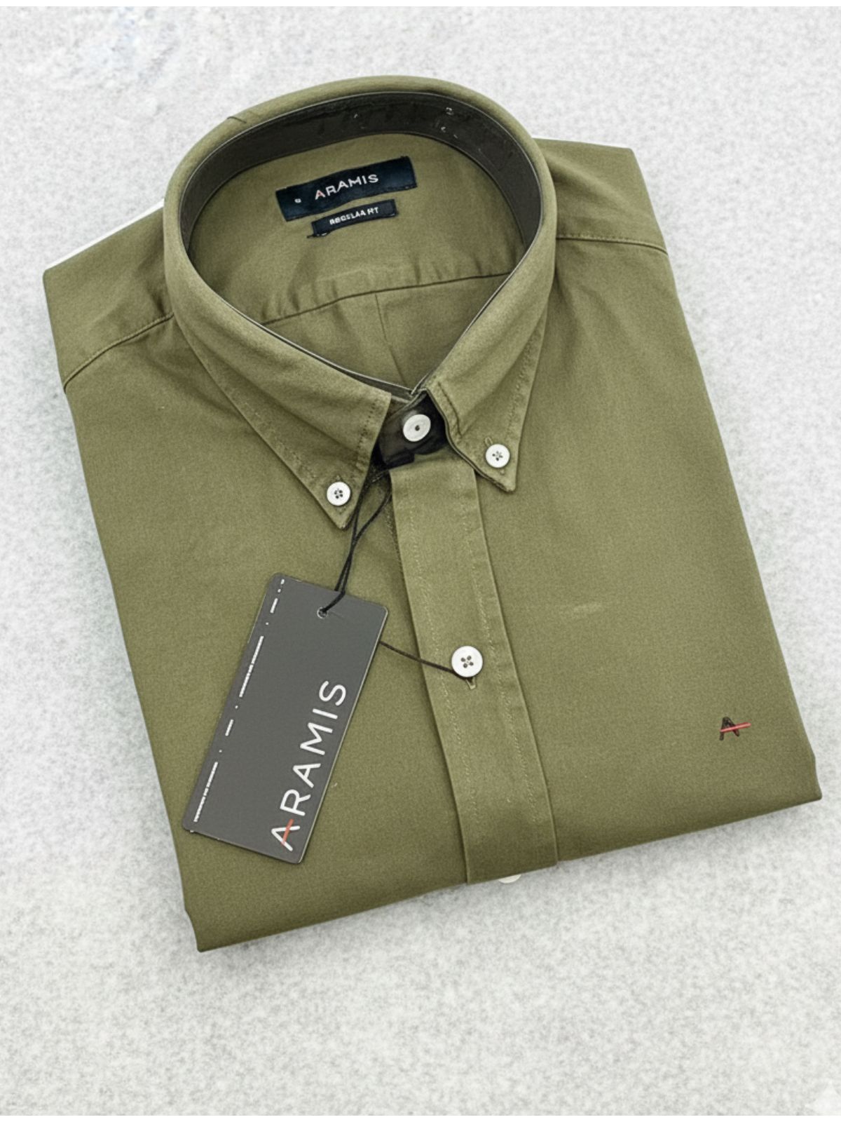 Camisa Social Linho Manga Curta Aramis - Verde MIl... - SP GRIFES - Camisetas Importadas no Atacado