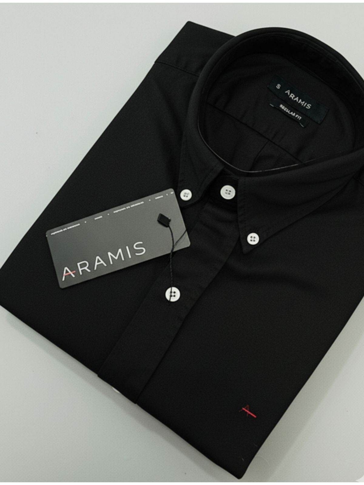 Camisa Social Linho Manga Curta Aramis - Preto - SP GRIFES - Camisetas Importadas no Atacado