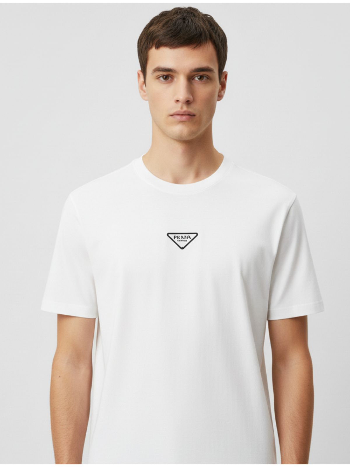 Camiseta Prada - Branca - SP GRIFES - Camisetas Importadas no Atacado