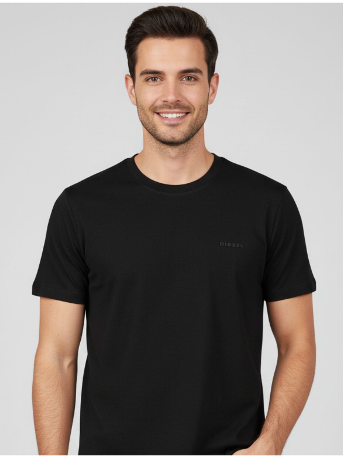 Camiseta Básica Diesel - Preto - SP GRIFES - Camisetas Importadas no Atacado