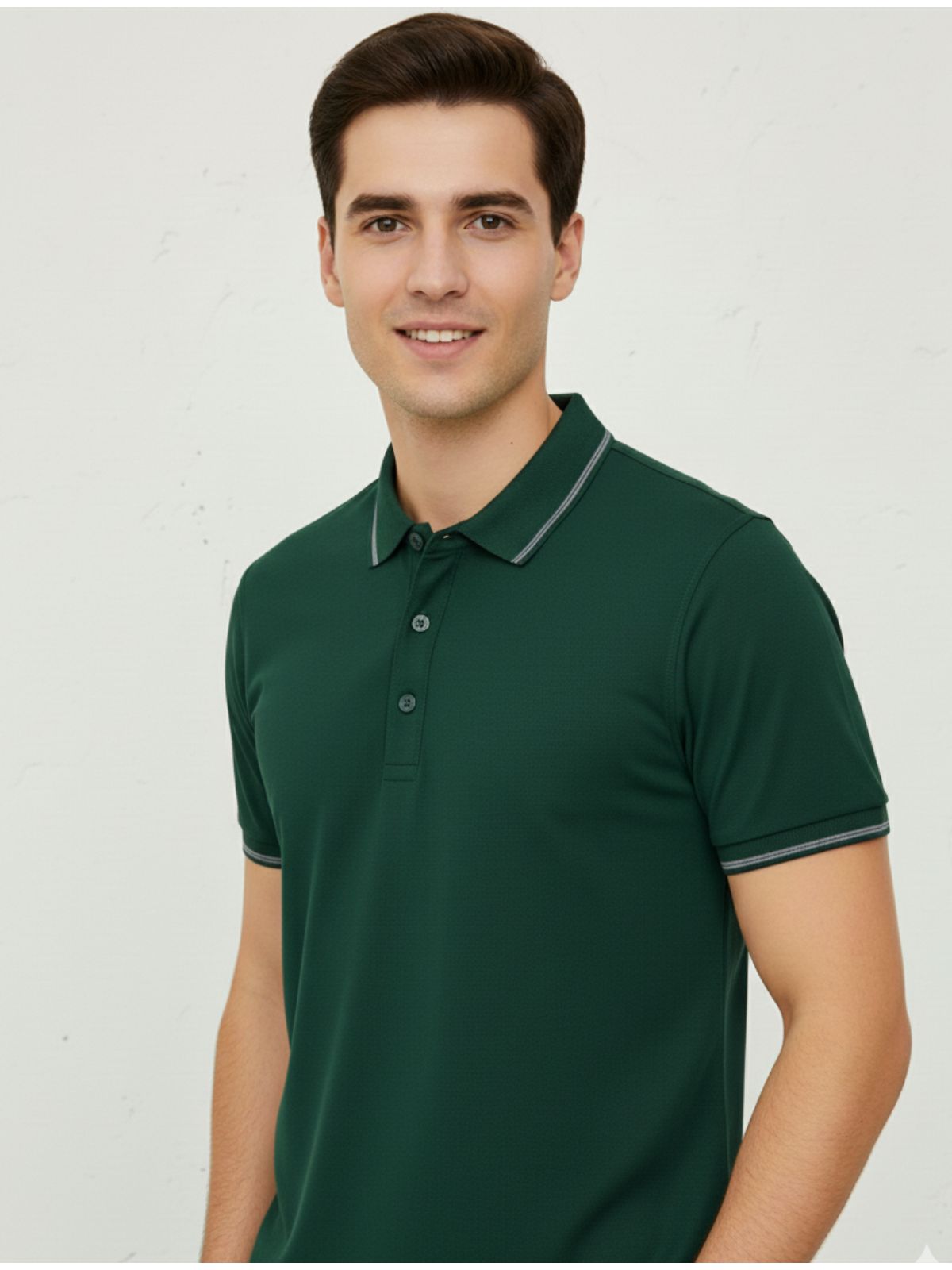 Gola Polo Poliamida Chinesa - Verde Escuro - SP GRIFES - Camisetas Importadas no Atacado
