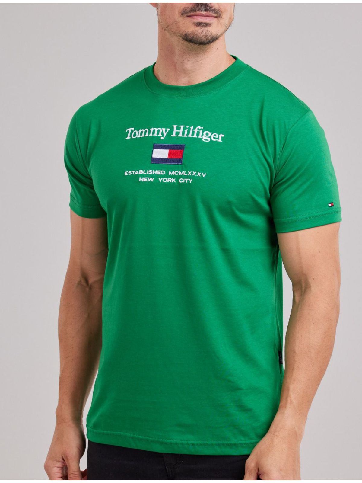 Camiseta Tommy Hilfiger - Verde Bandeira - SP GRIFES - Camisetas Importadas no Atacado