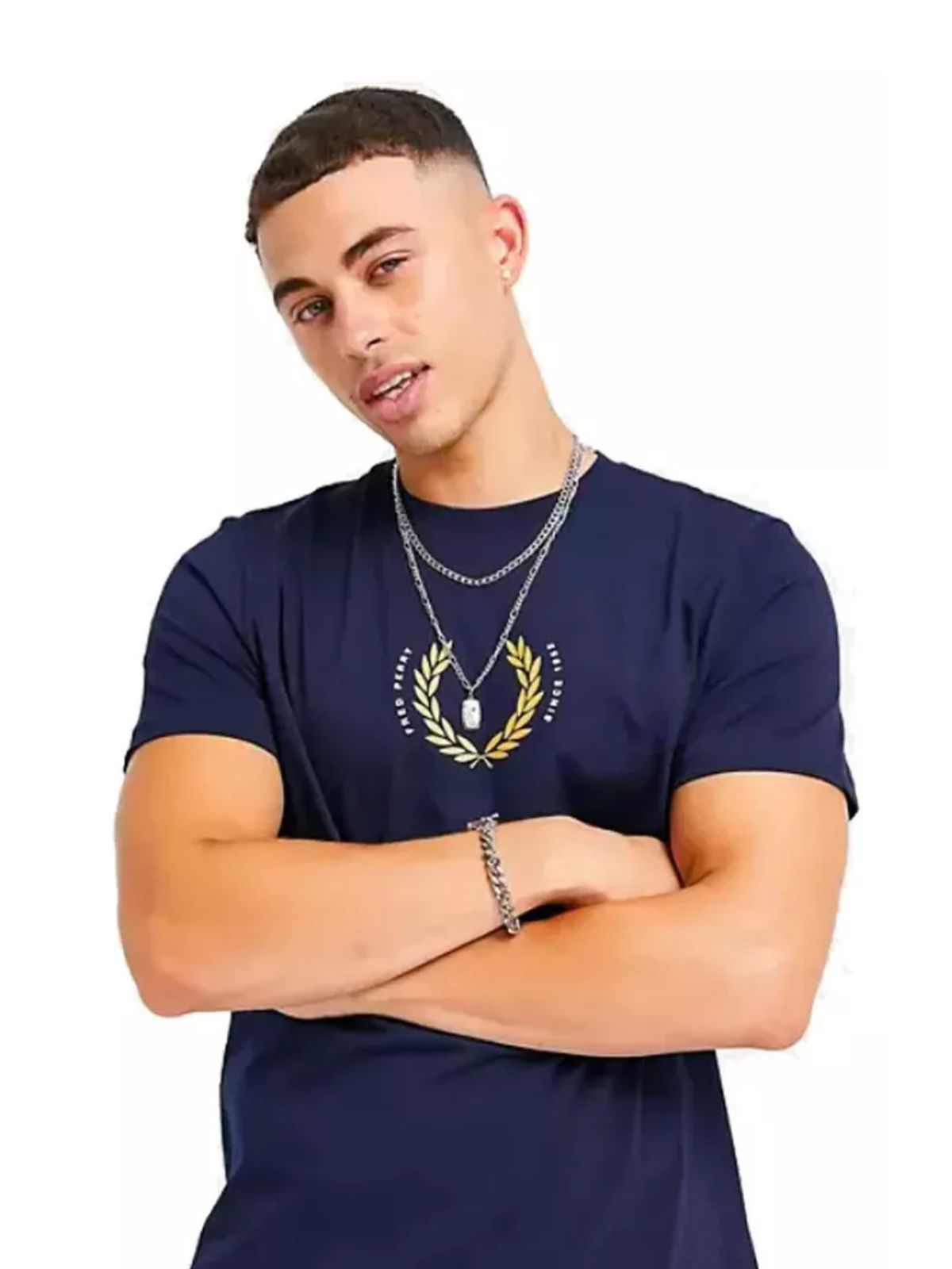 Camiseta Fred Perry - Marinho - Emborrachada - Egí... - SP GRIFES - Camisetas Importadas no Atacado