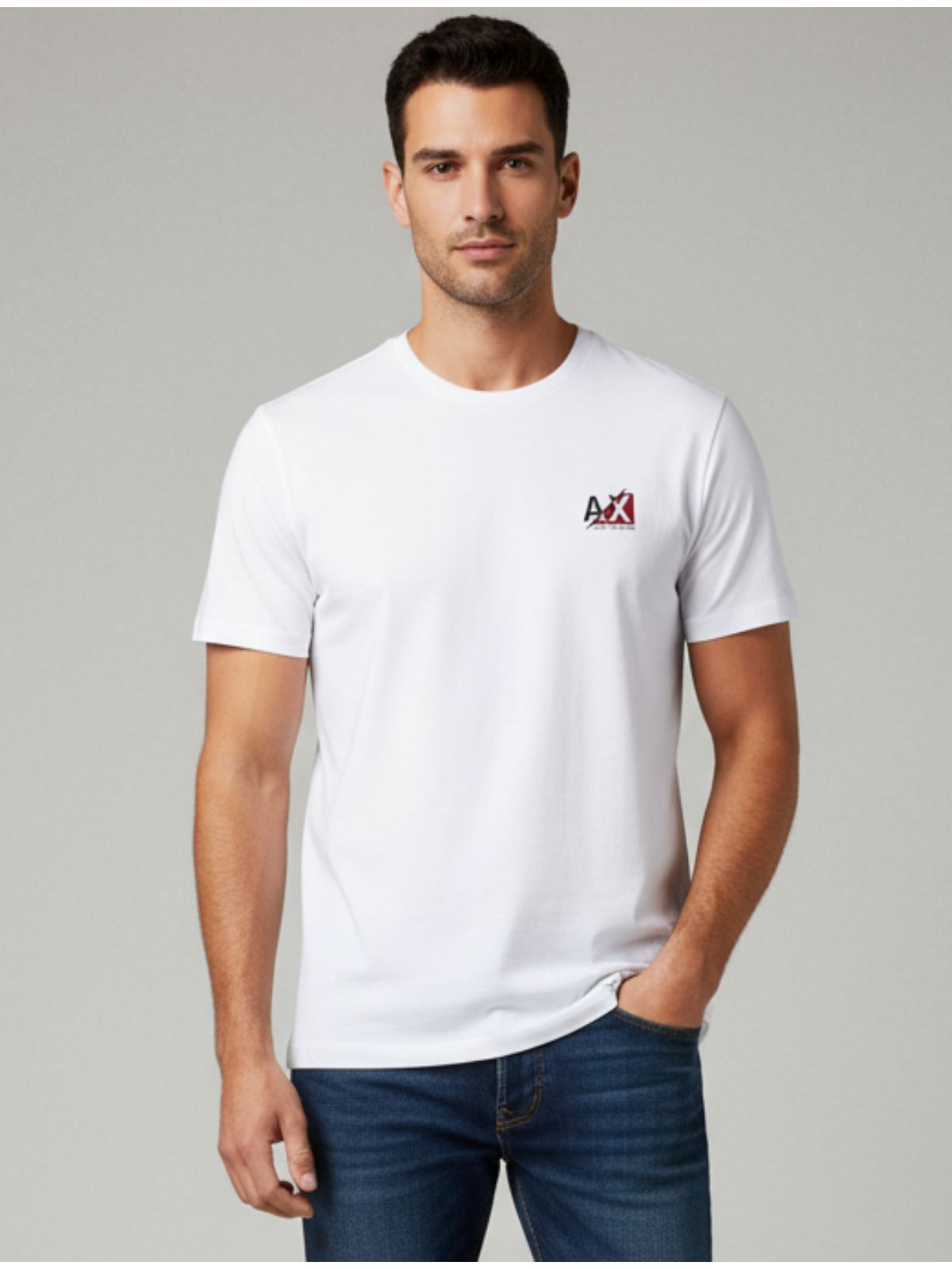 Camiseta Armani - Branca - Egípcia - SP GRIFES - Camisetas Importadas no Atacado