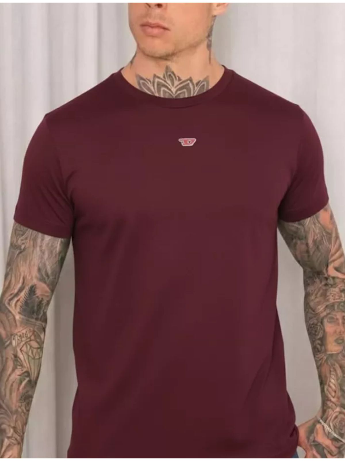 Camiseta Diesel - Vinho - SP GRIFES - Camisetas Importadas no Atacado