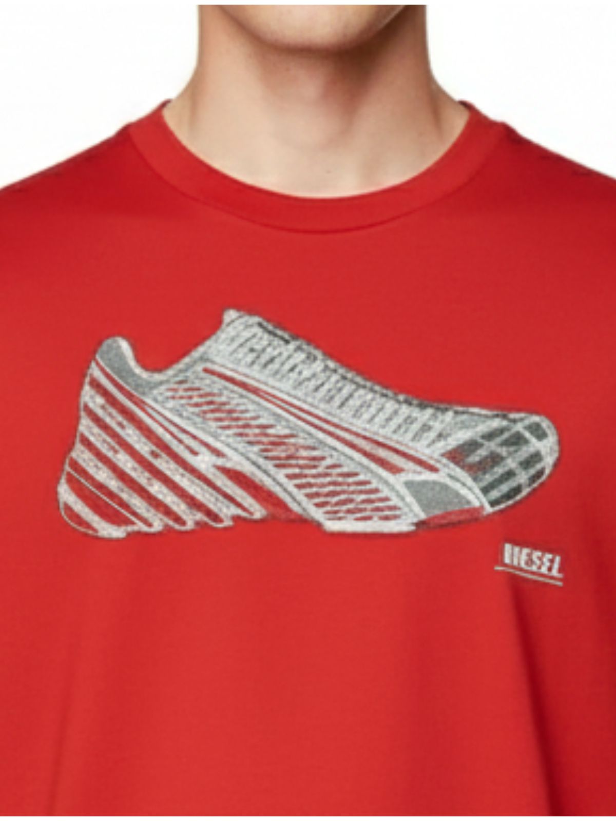 Camiseta Diesel -Vermelho - SP GRIFES - Camisetas Importadas no Atacado