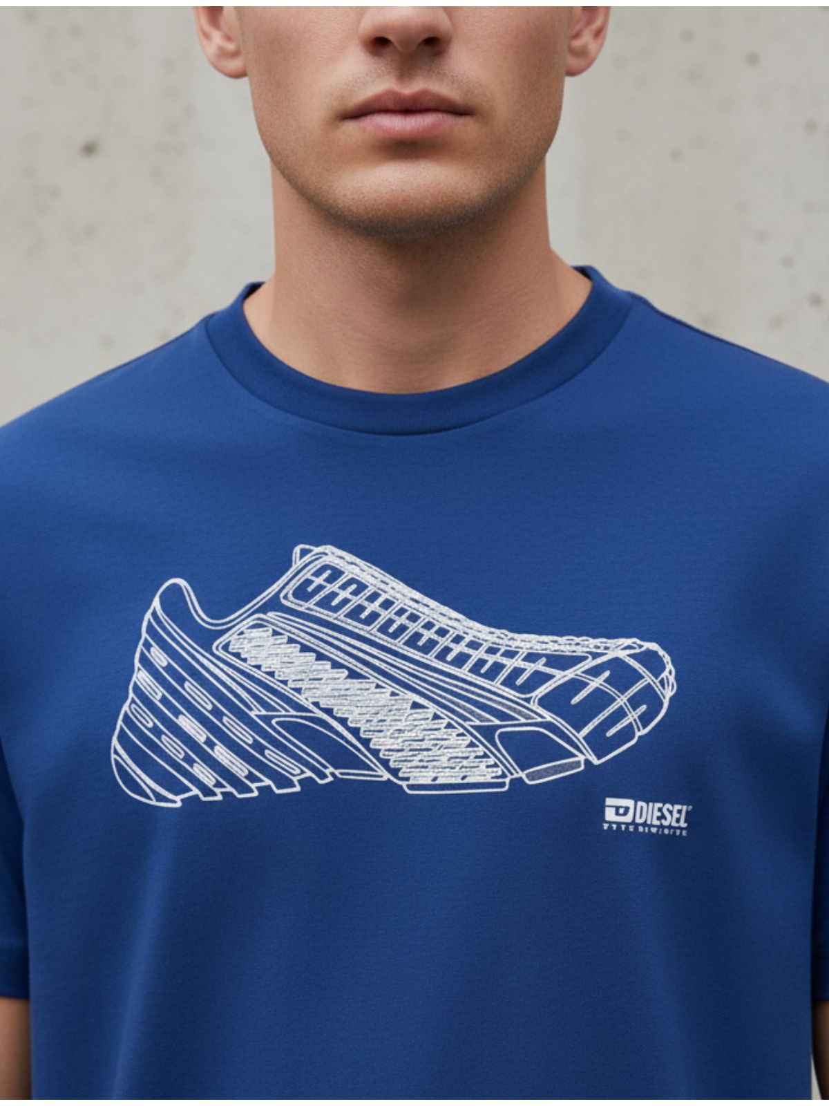 Camiseta Diesel - Azul Royal - SP GRIFES - Camisetas Importadas no Atacado