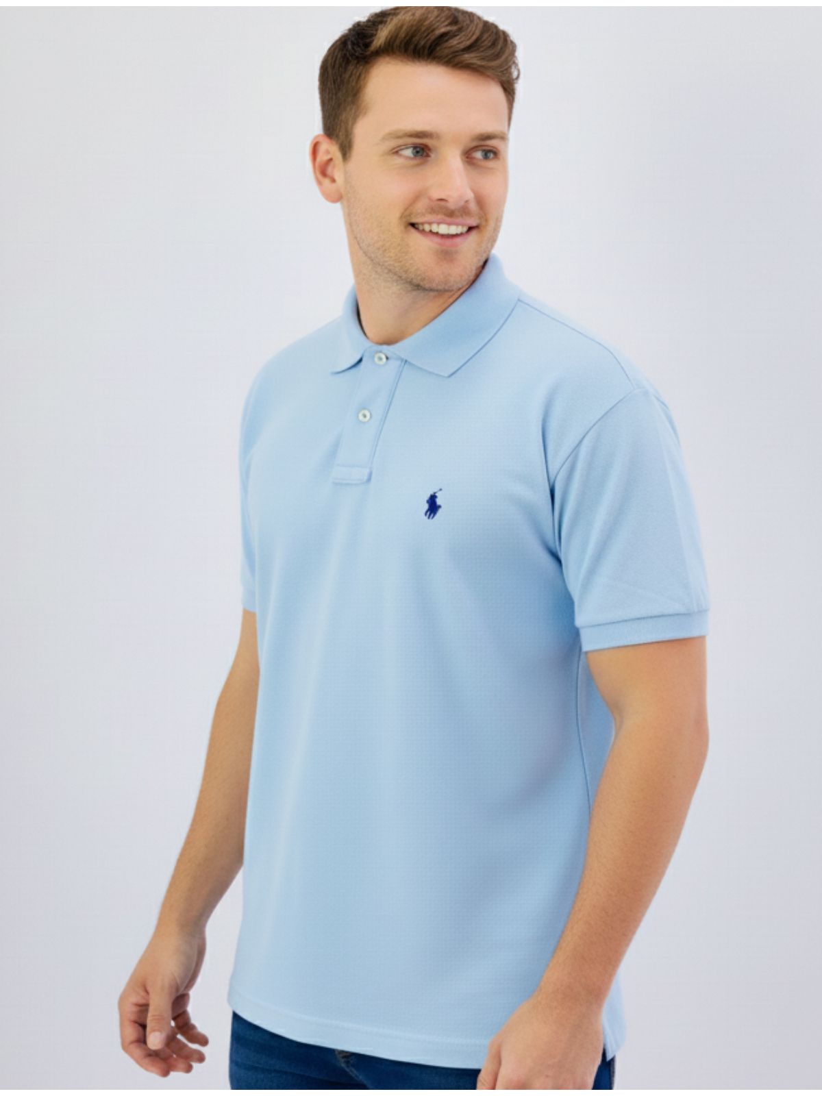 Gola Ralph Lauren - Azul bebê - SP GRIFES - Camisetas Importadas no Atacado