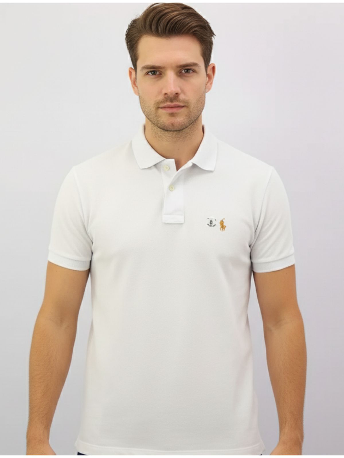 Gola Ralph Lauren - Branca - SP GRIFES - Camisetas Importadas no Atacado
