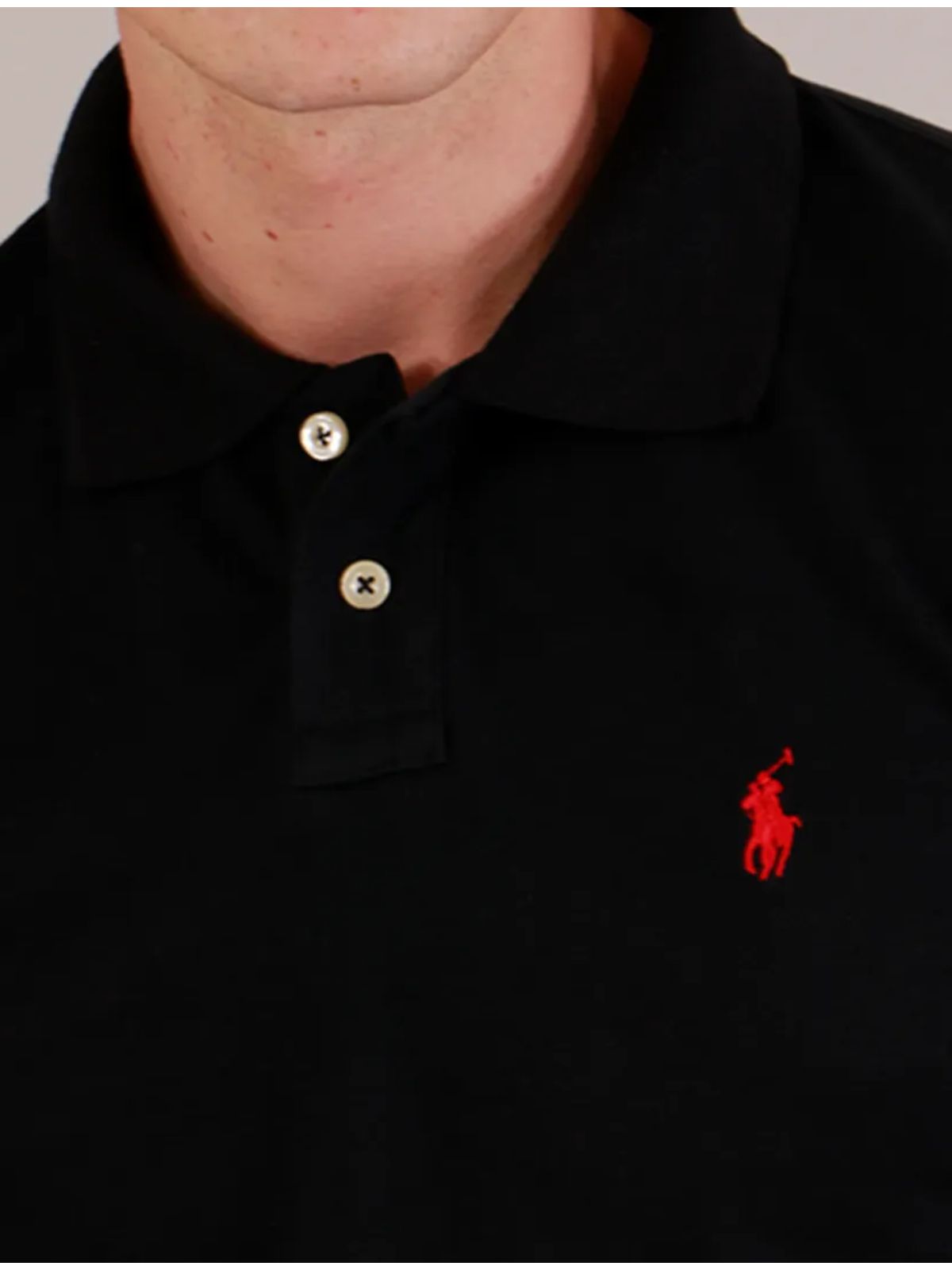 Gola Ralph Lauren Preta - SP GRIFES - Camisetas Importadas no Atacado