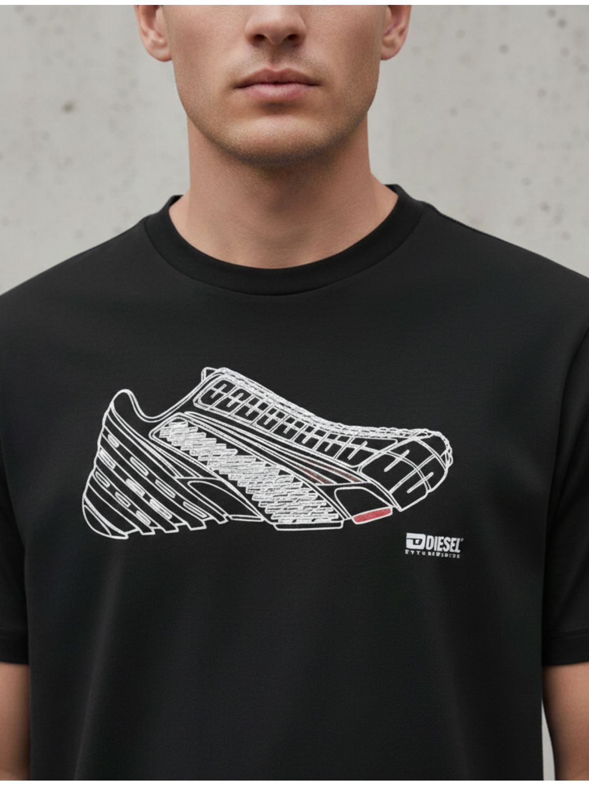 Camiseta Diesel -Preta - SP GRIFES - Camisetas Importadas no Atacado