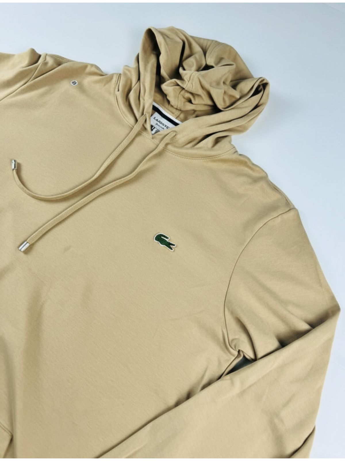 Moletim Lacoste - Bege - SP GRIFES - Camisetas Importadas no Atacado