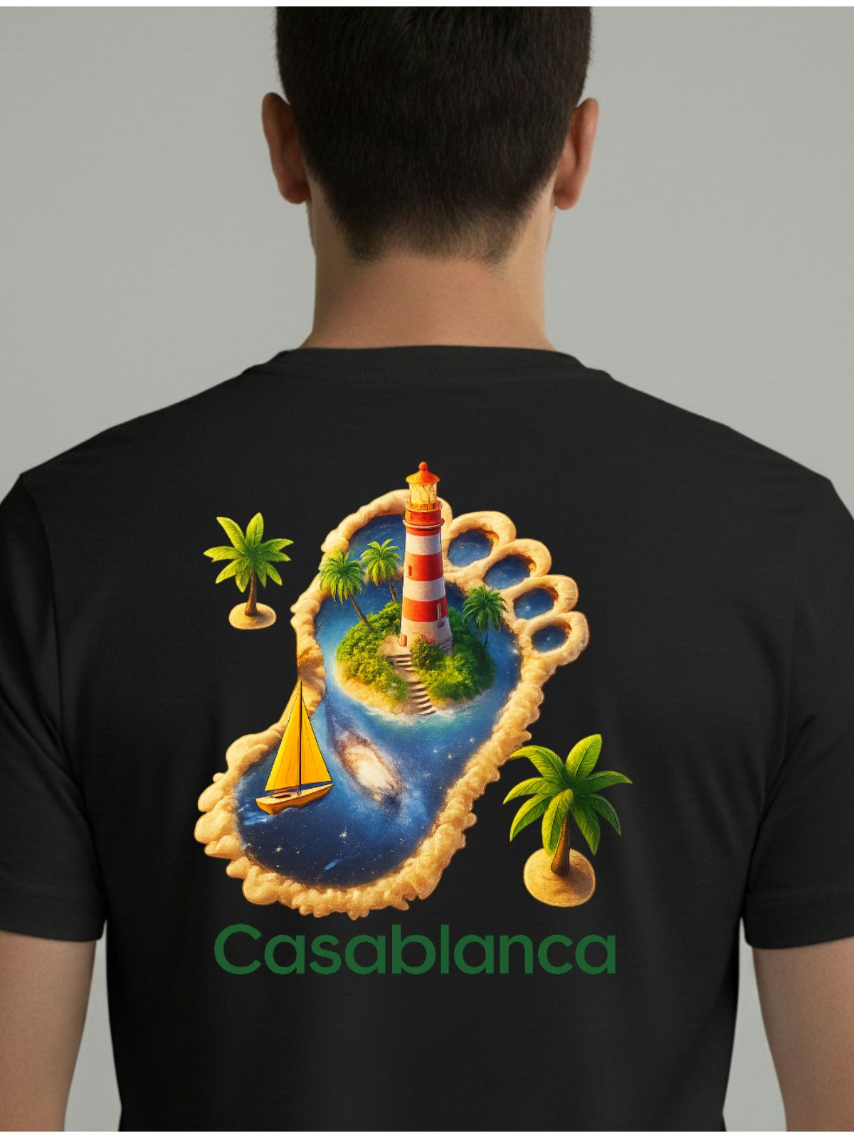 Camiseta Casa Blanca Preta - Chinesa - SP GRIFES - Camisetas Importadas no Atacado