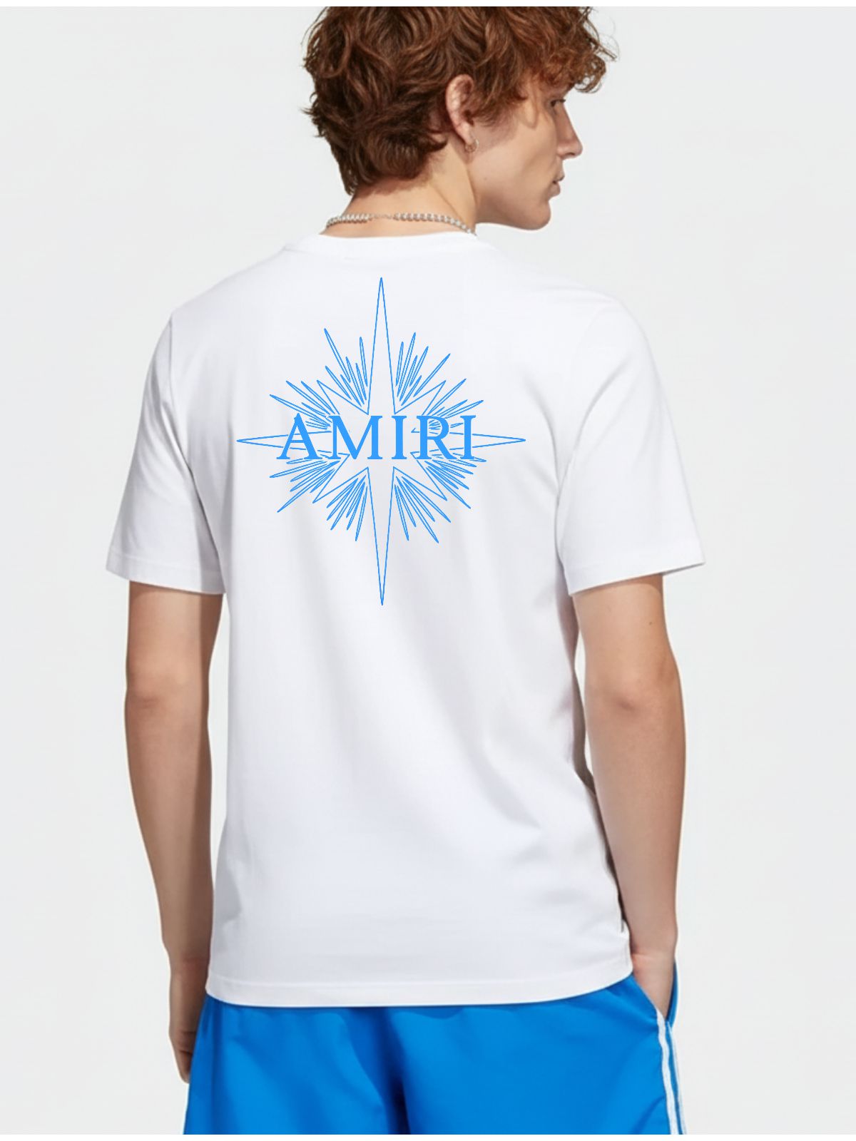 Camiseta Amiri - Branca - Chinesa Encorpada - SP GRIFES - Camisetas Importadas no Atacado