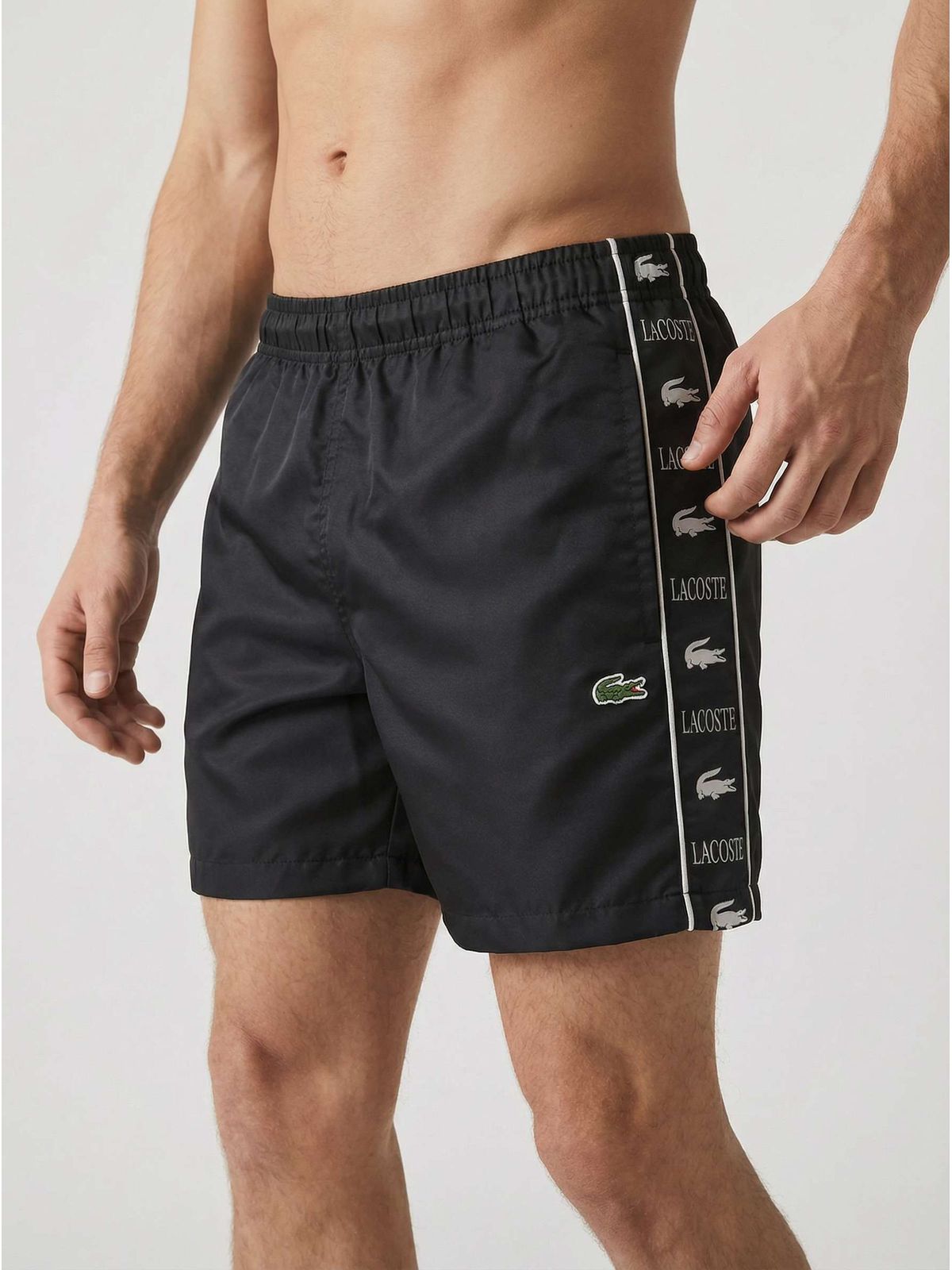 SHORT LACOSTE - PRETO - SP GRIFES - Camisetas Importadas no Atacado