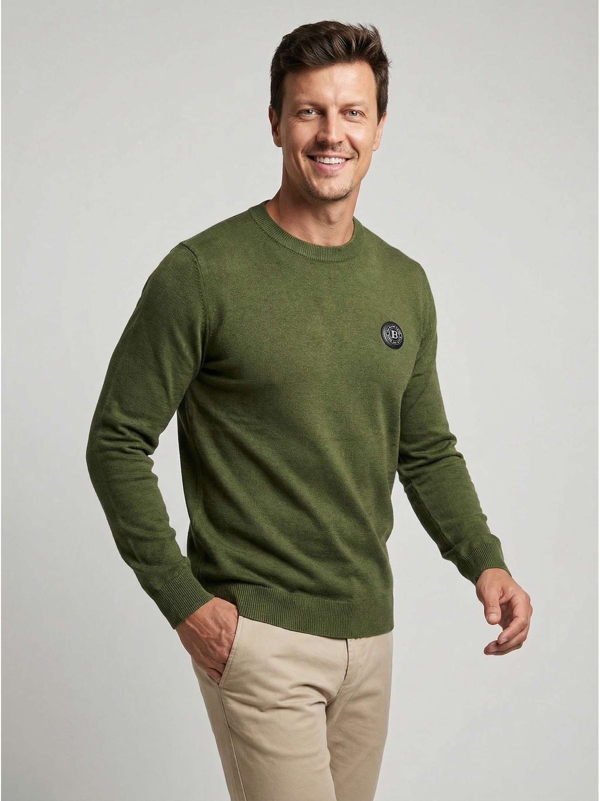 SUÉTER BALMAIN - VERDE - SP GRIFES - Camisetas Importadas no Atacado