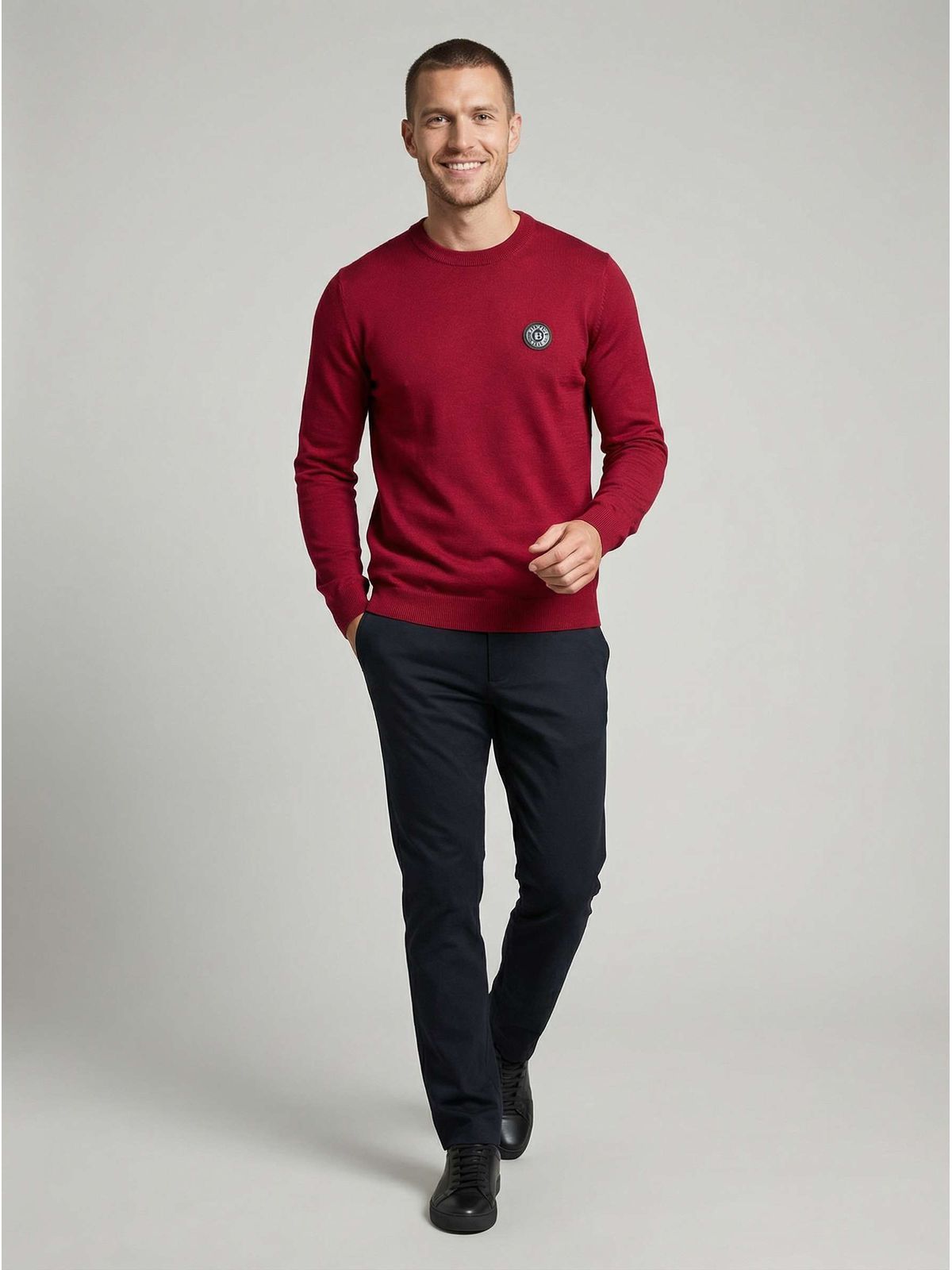 SUÉTER BALMAIN - VERMELHO - SP GRIFES - Camisetas Importadas no Atacado