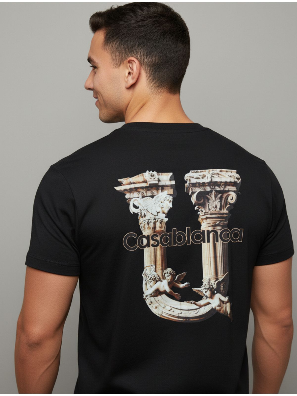 Camiseta Casa Blanca Preta - Chinesa - SP GRIFES - Camisetas Importadas no Atacado