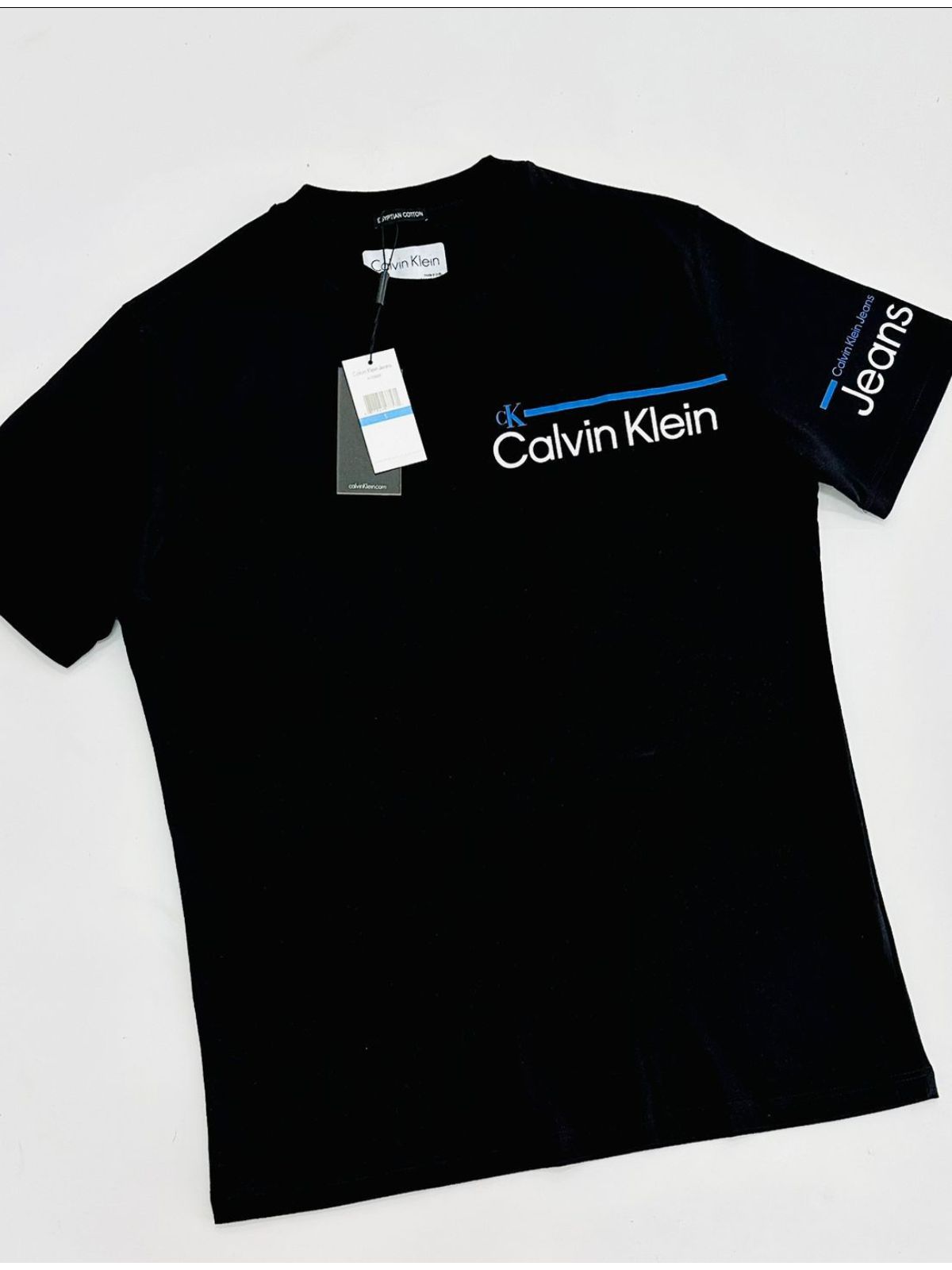 Camiseta Calvin Klein - Preto - Egípcia - SP GRIFES - Camisetas Importadas no Atacado