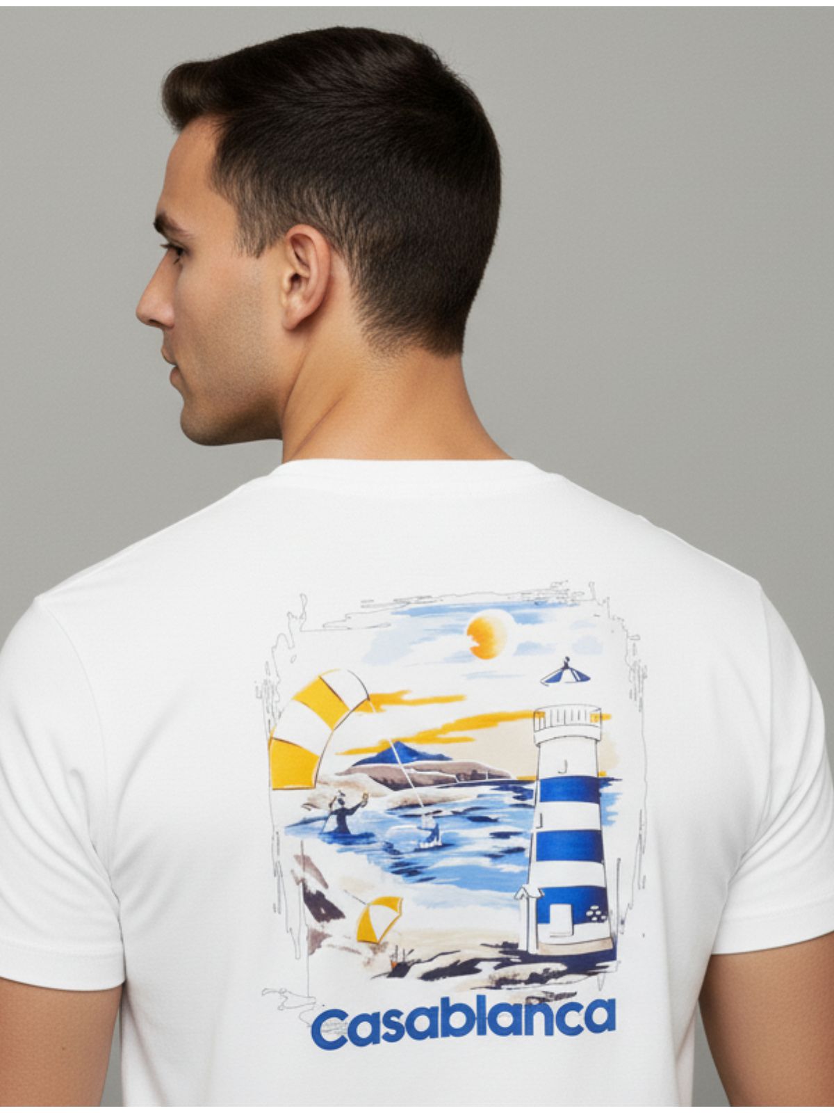 Camiseta Casa Blanca Branca - Chinesa - SP GRIFES - Camisetas Importadas no Atacado